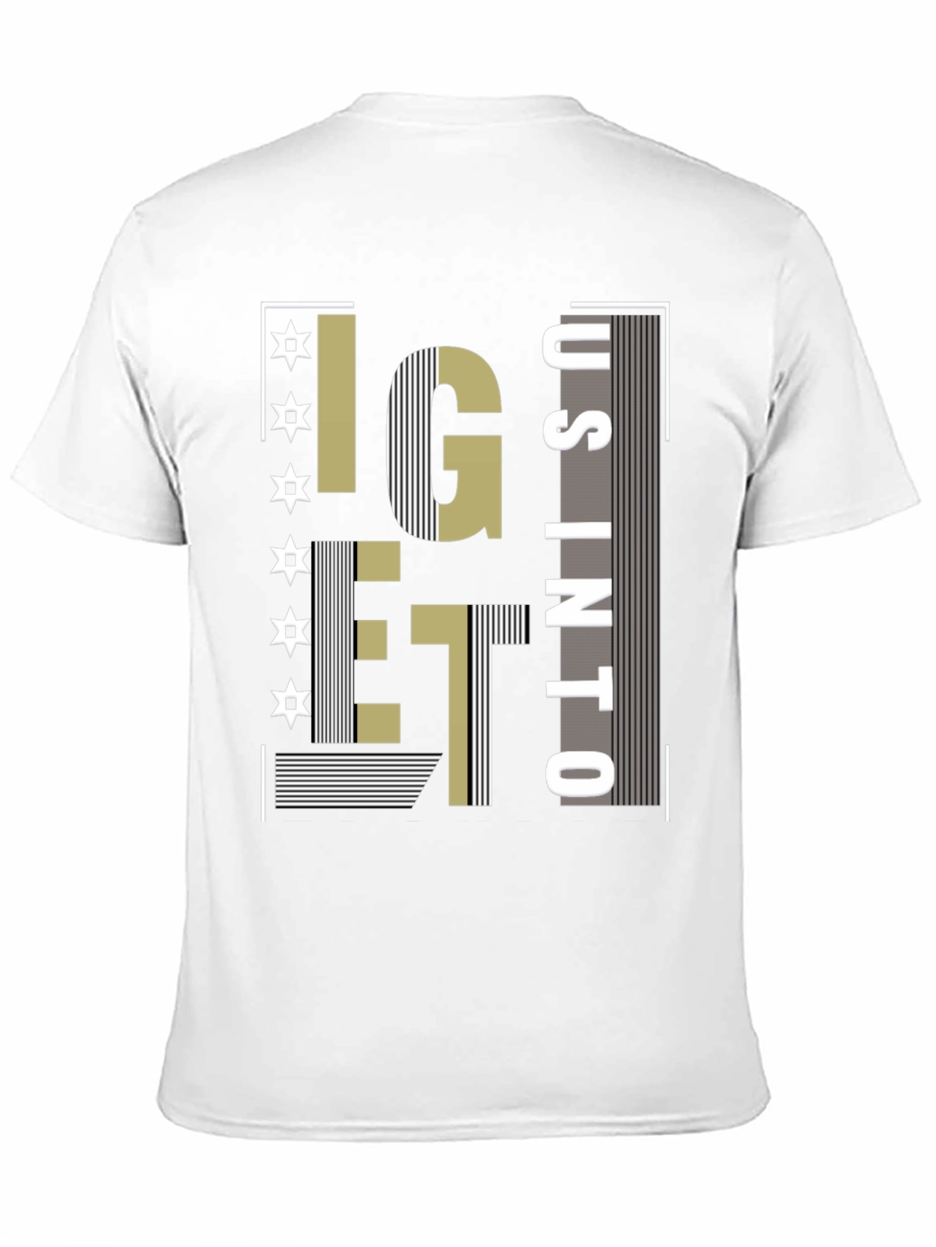 Camiseta Negra con Diseño Abstracto Moderno