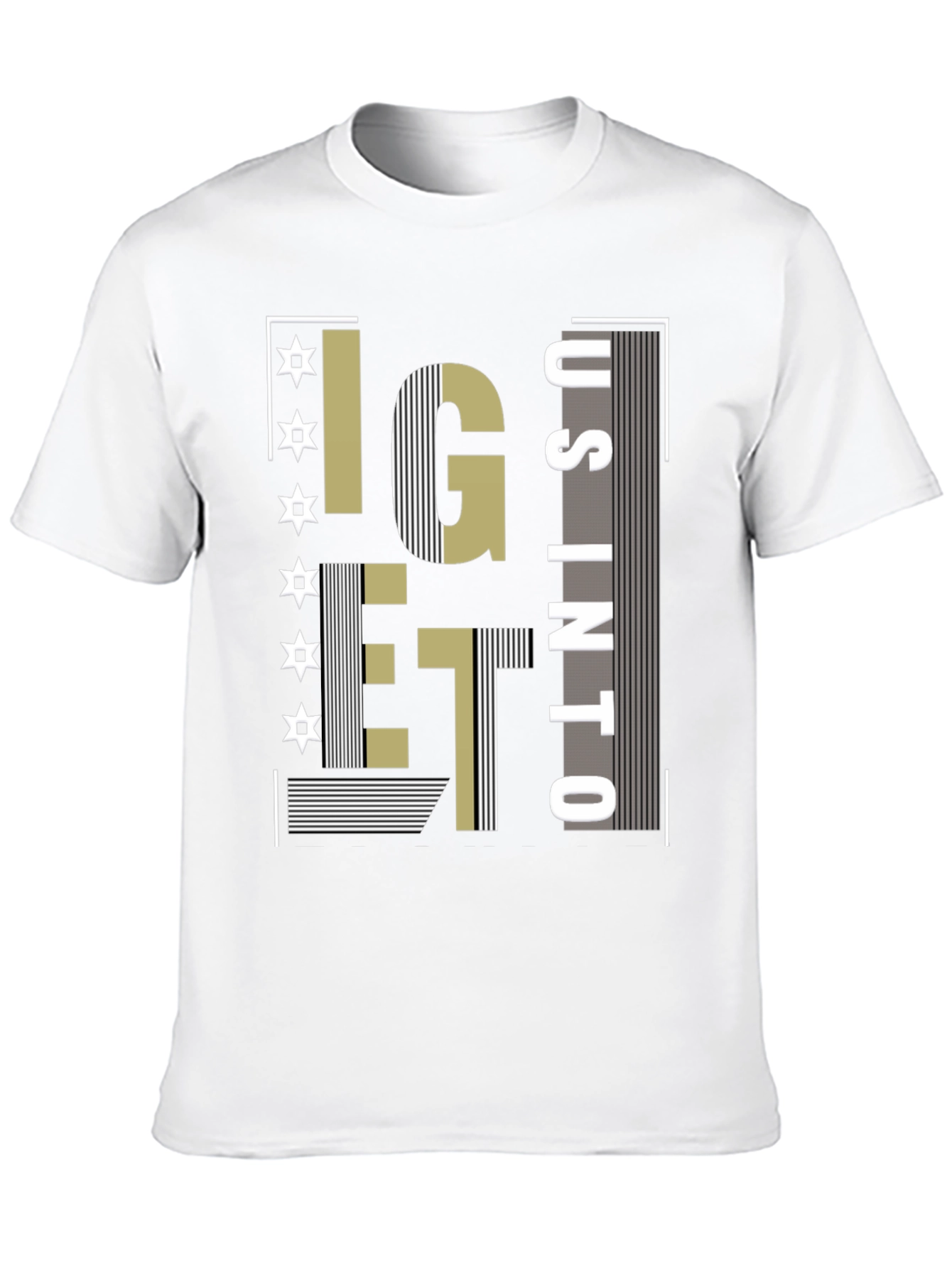 Camiseta Negra con Diseño Abstracto Moderno