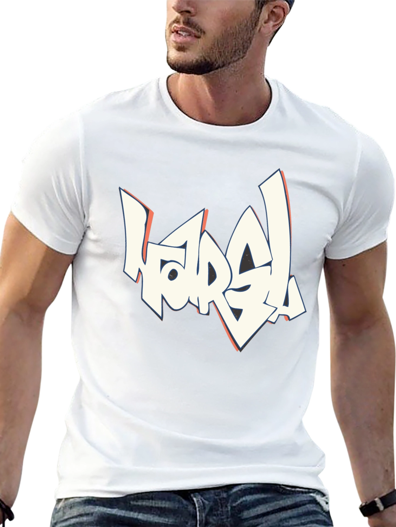 Camiseta Negra Hombre - Diseño Gráfico Urbano