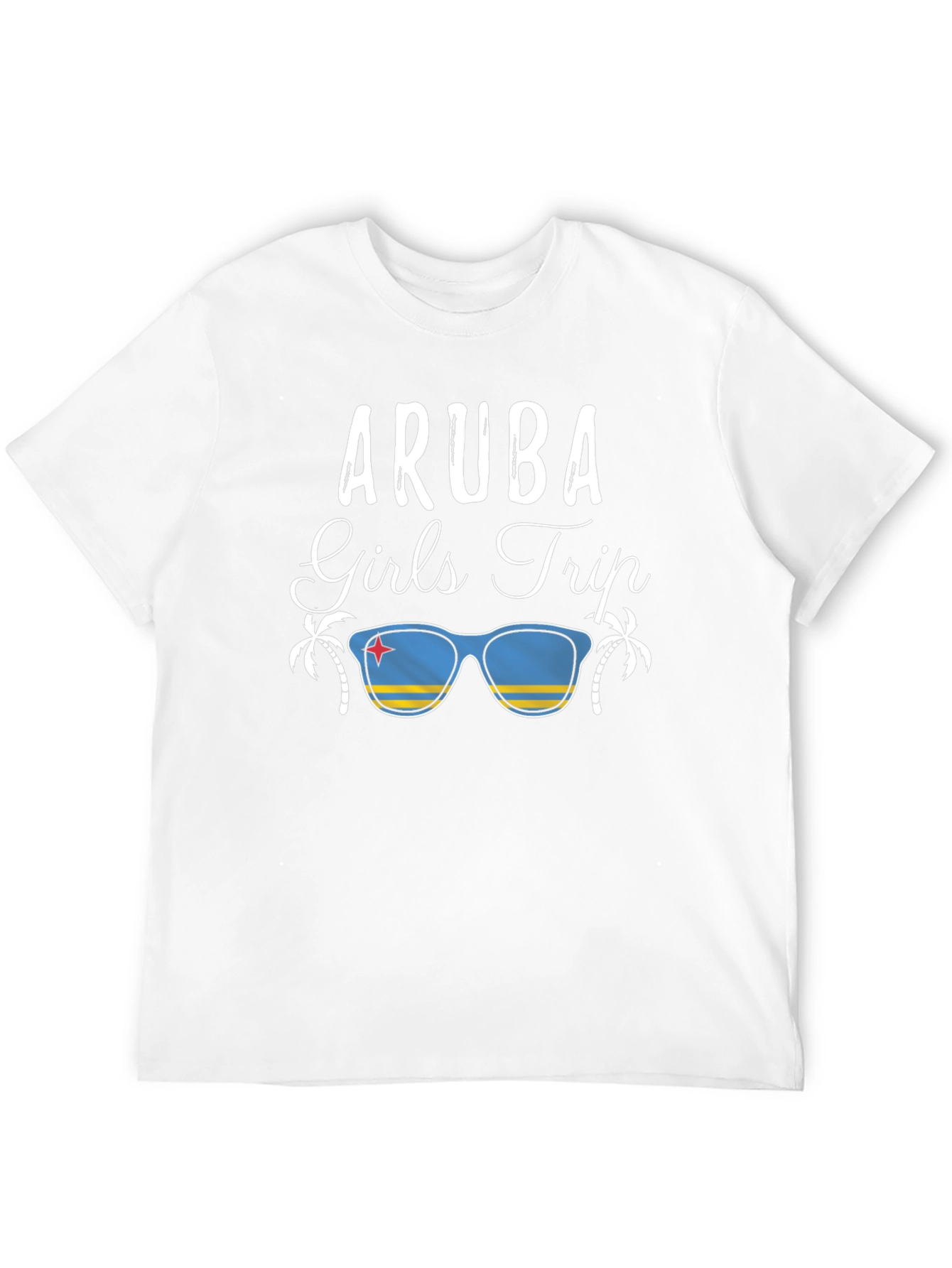 Camiseta Aruba Girls Trip Negra para Hombre