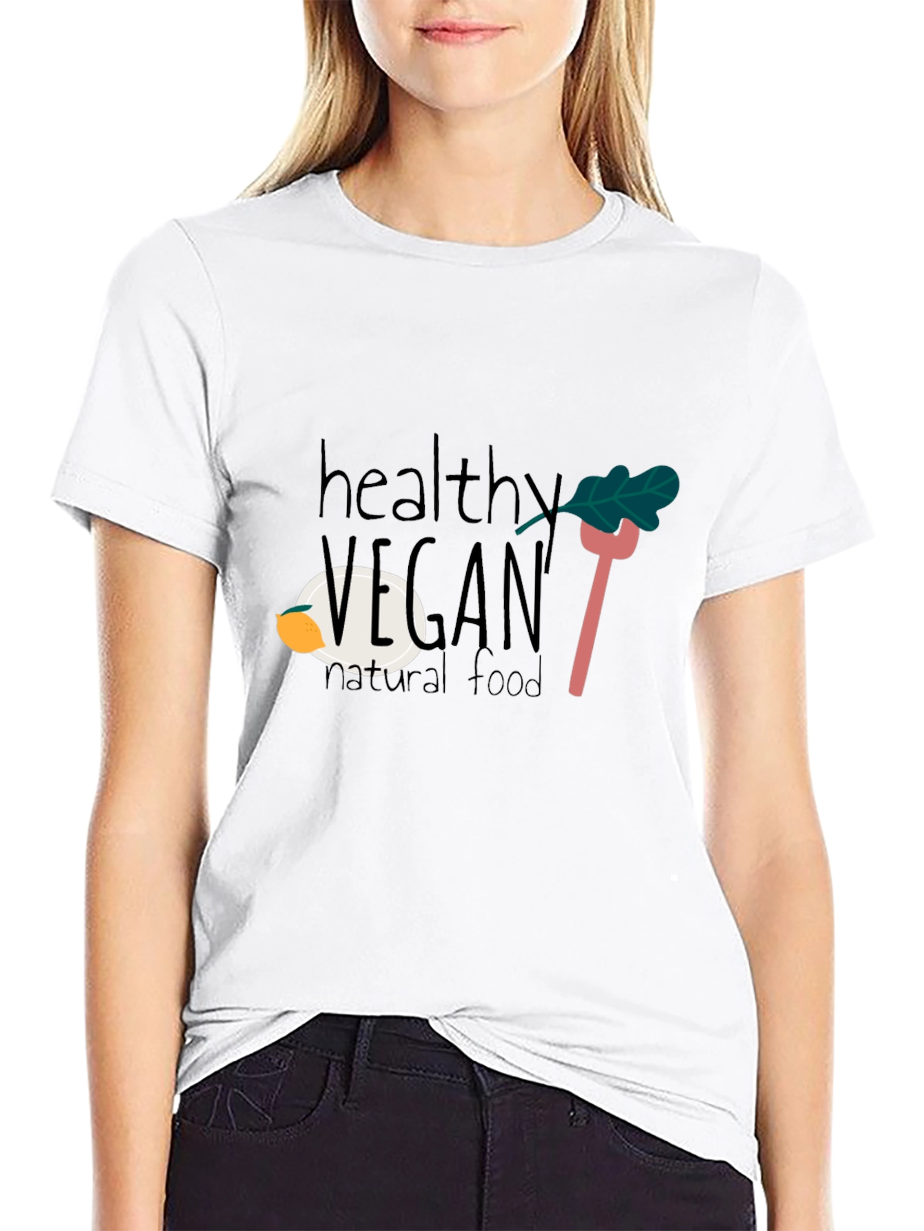 Camiseta Negra Vegana Saludable