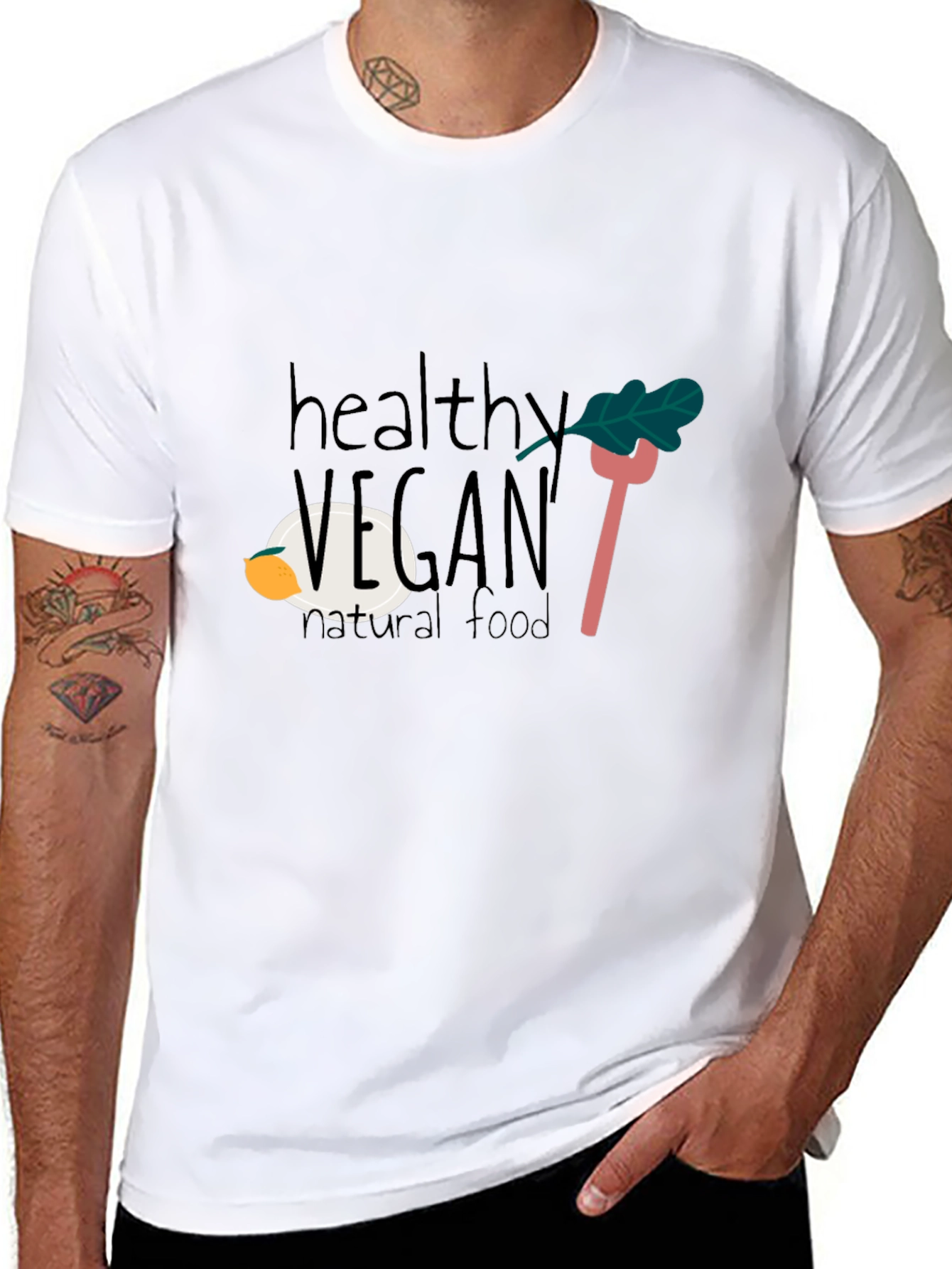Camiseta Negra Vegana Saludable