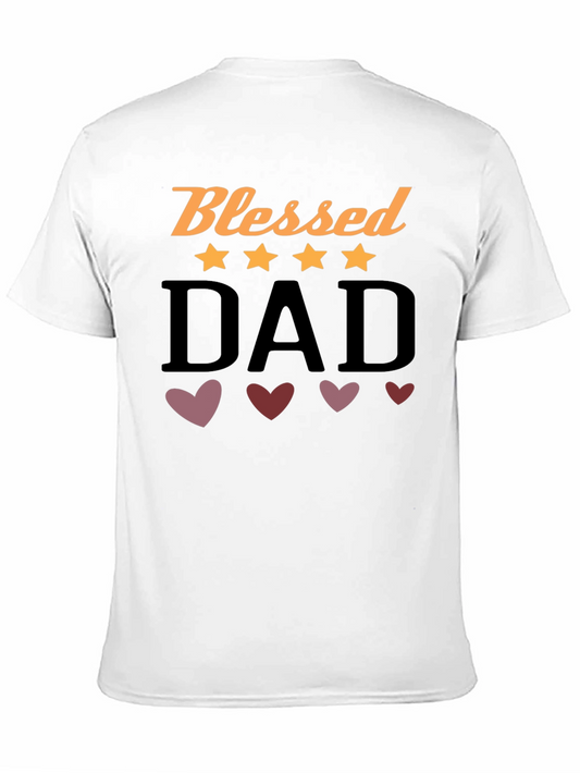 Camiseta Negra Blessed Dad para Hombre