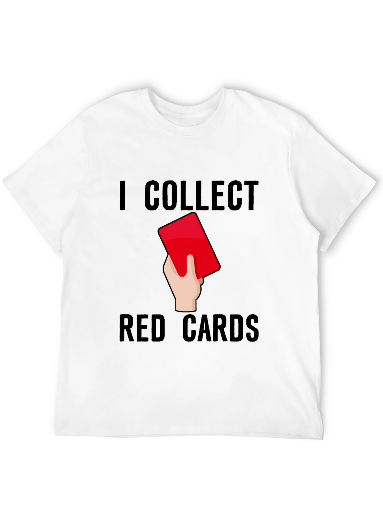 Camiseta Negra: Colecciono Tarjetas Rojas - Humor Fútbol