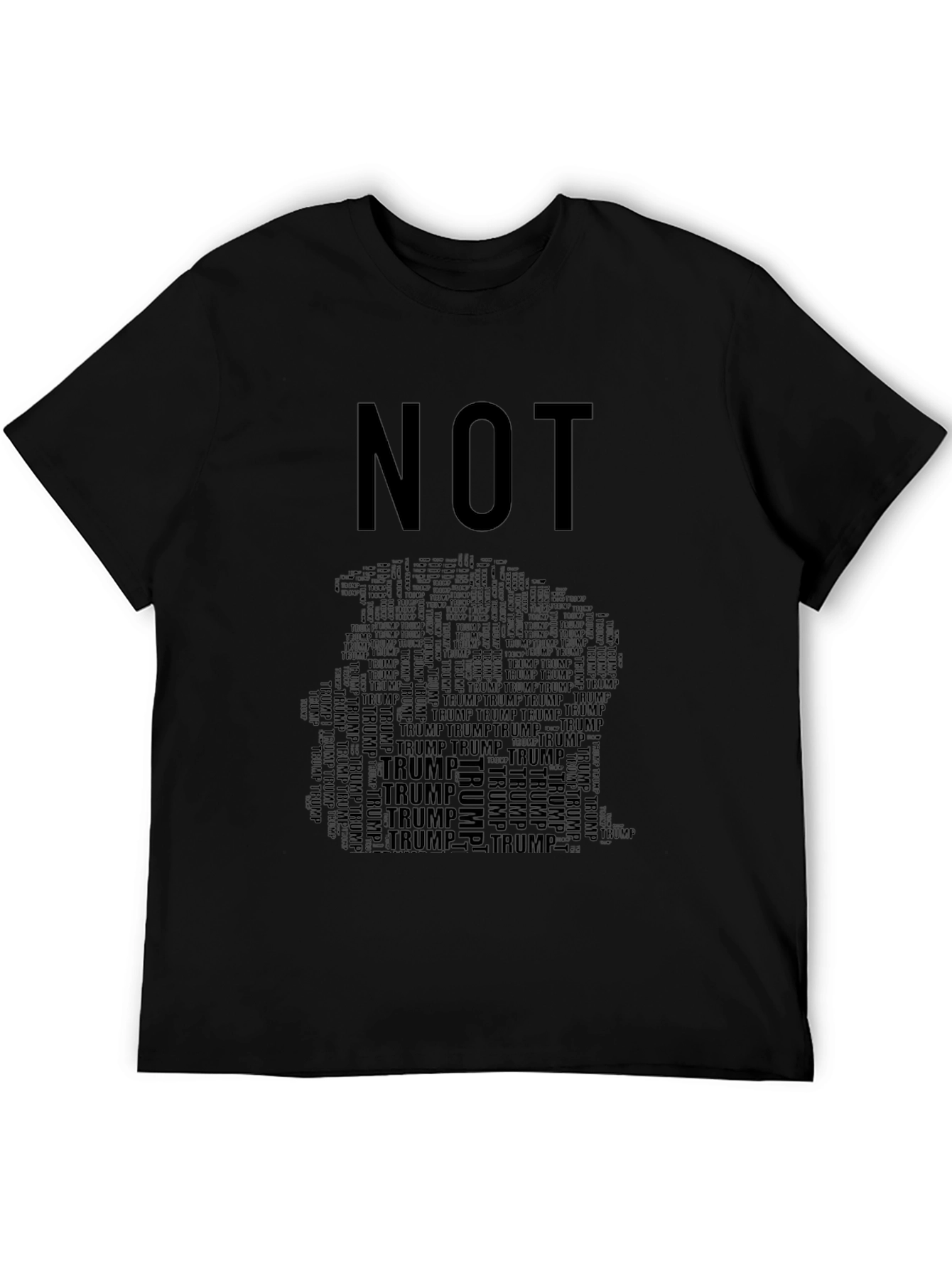 Camiseta Negra NOT TRUMP para Hombre