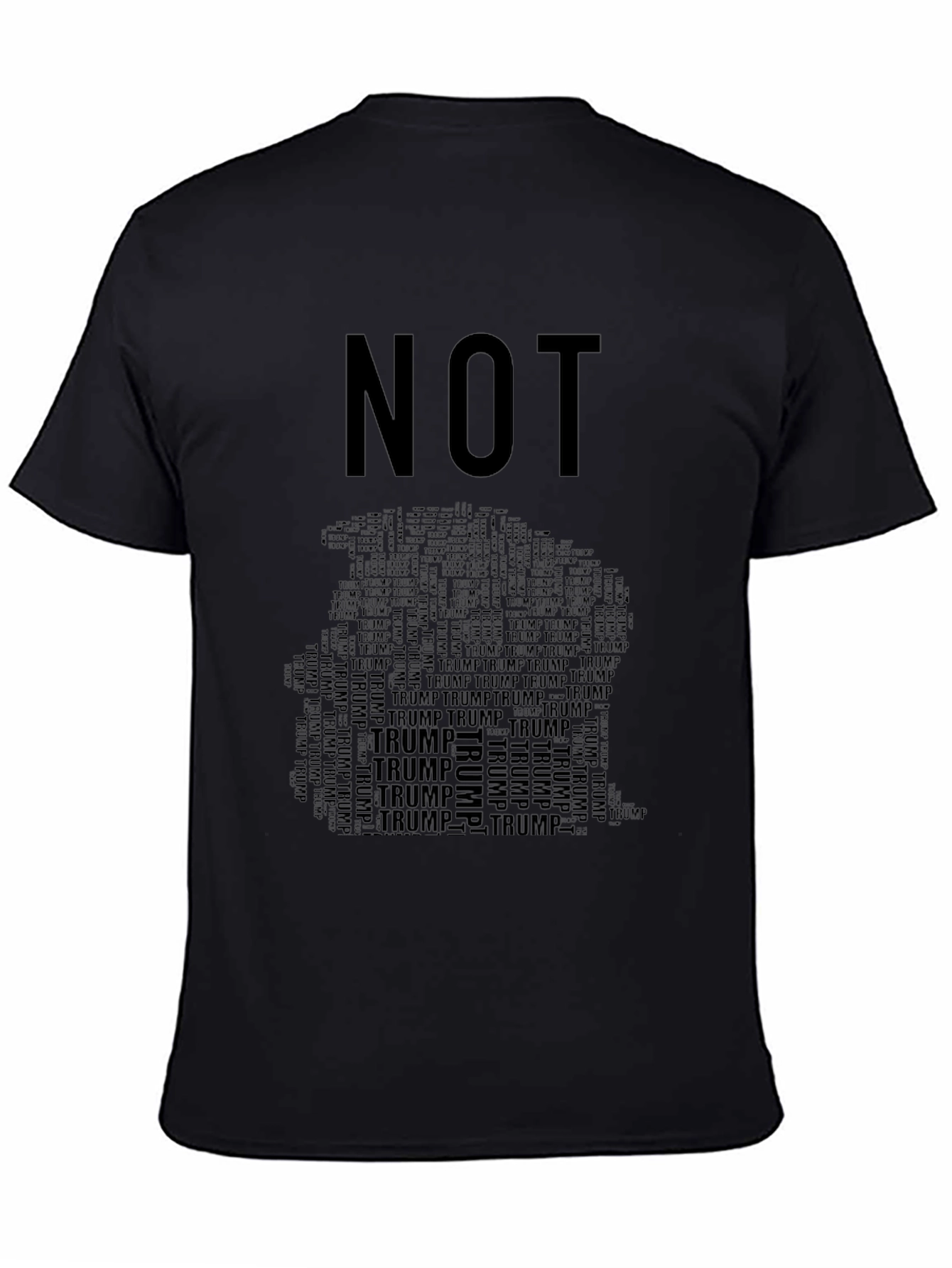 Camiseta Negra NOT TRUMP para Hombre