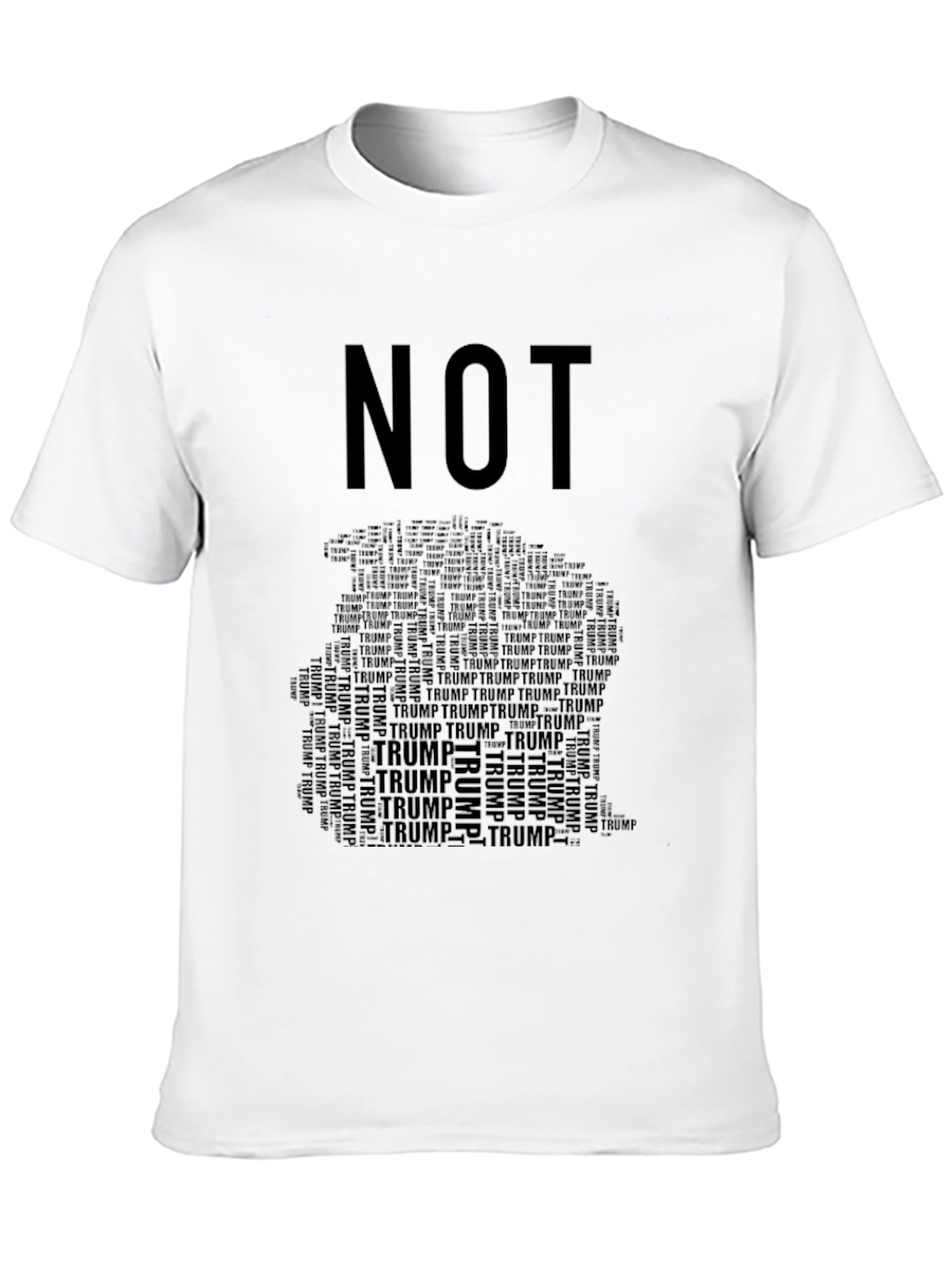 Camiseta Negra NOT TRUMP para Hombre