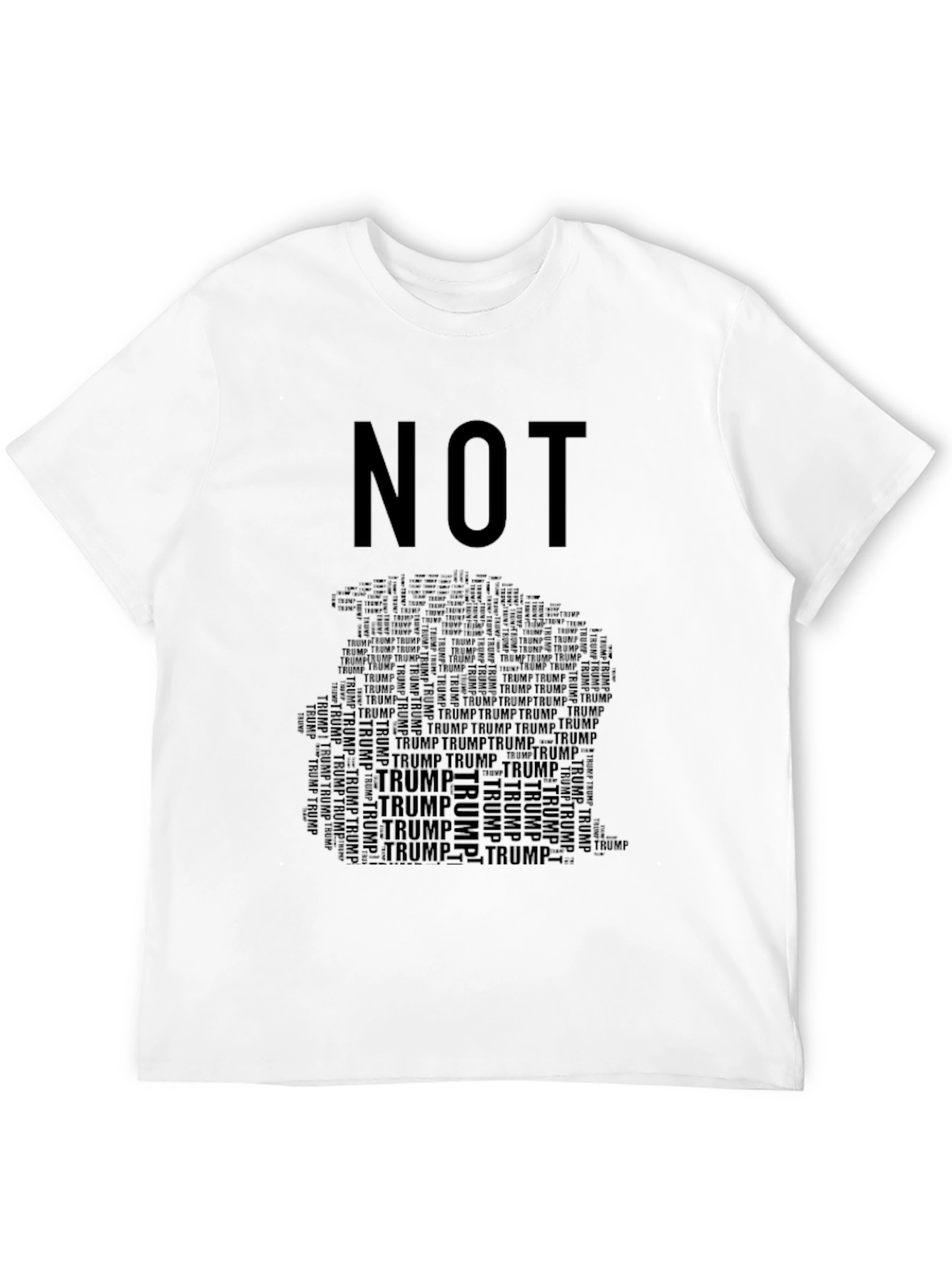 Camiseta Negra NOT TRUMP para Hombre