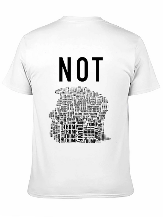 Camiseta Negra NOT TRUMP para Hombre