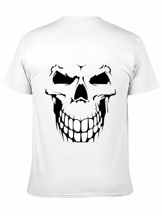 Camiseta Negra con Diseño de Calavera para Hombre