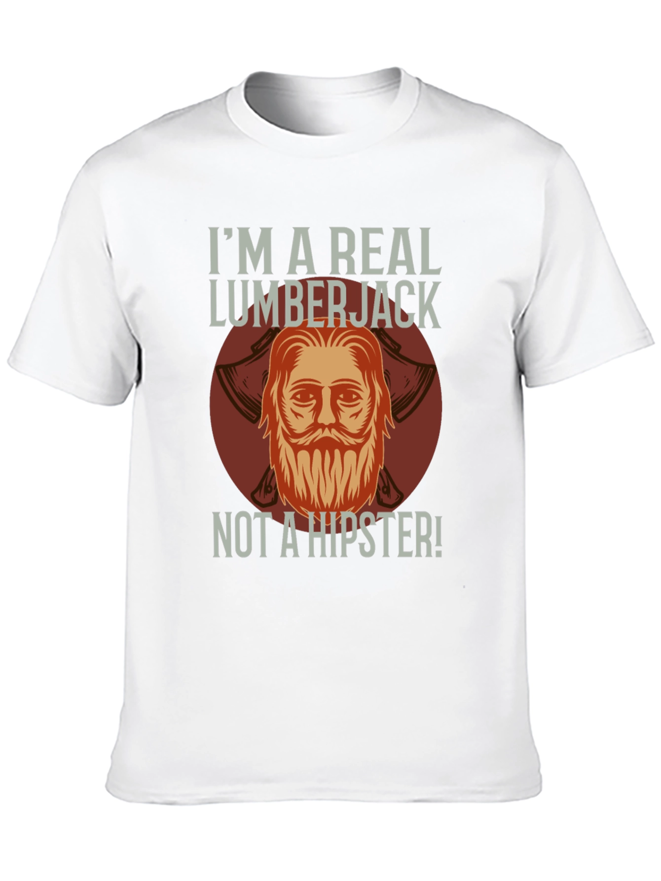Camiseta Negra: Leñador Auténtico No Hipster