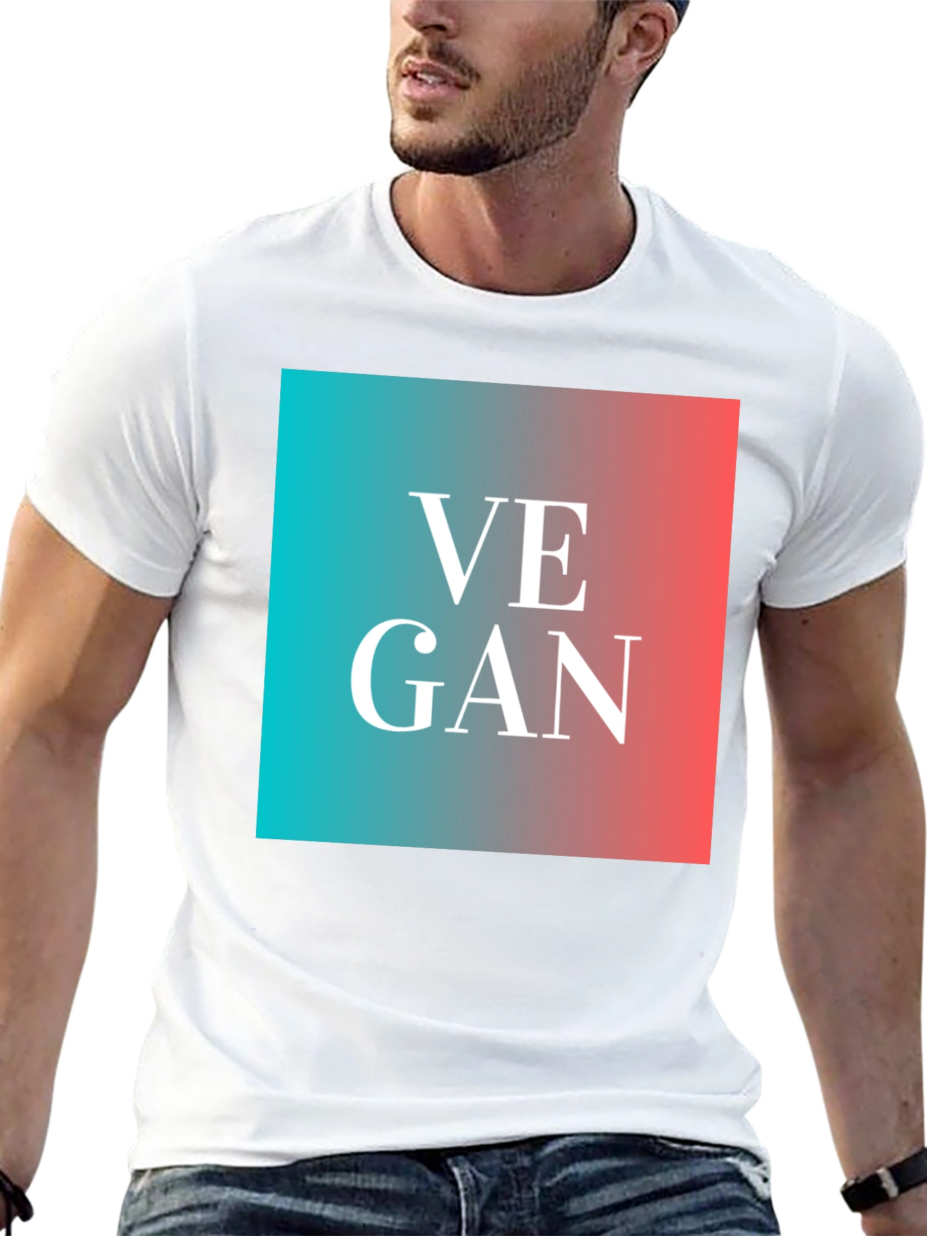 Camiseta Vegana Estampada Diseño Moderno