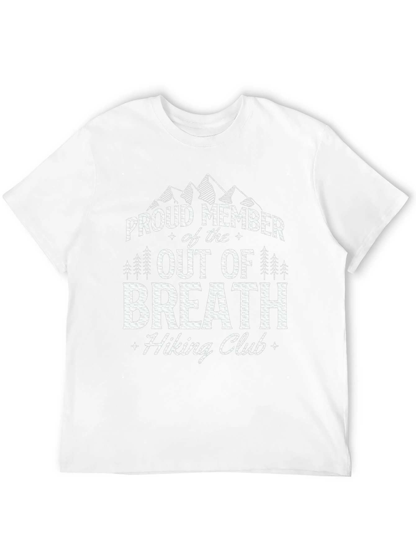 Camiseta Negra Out of Breath Hiking Club