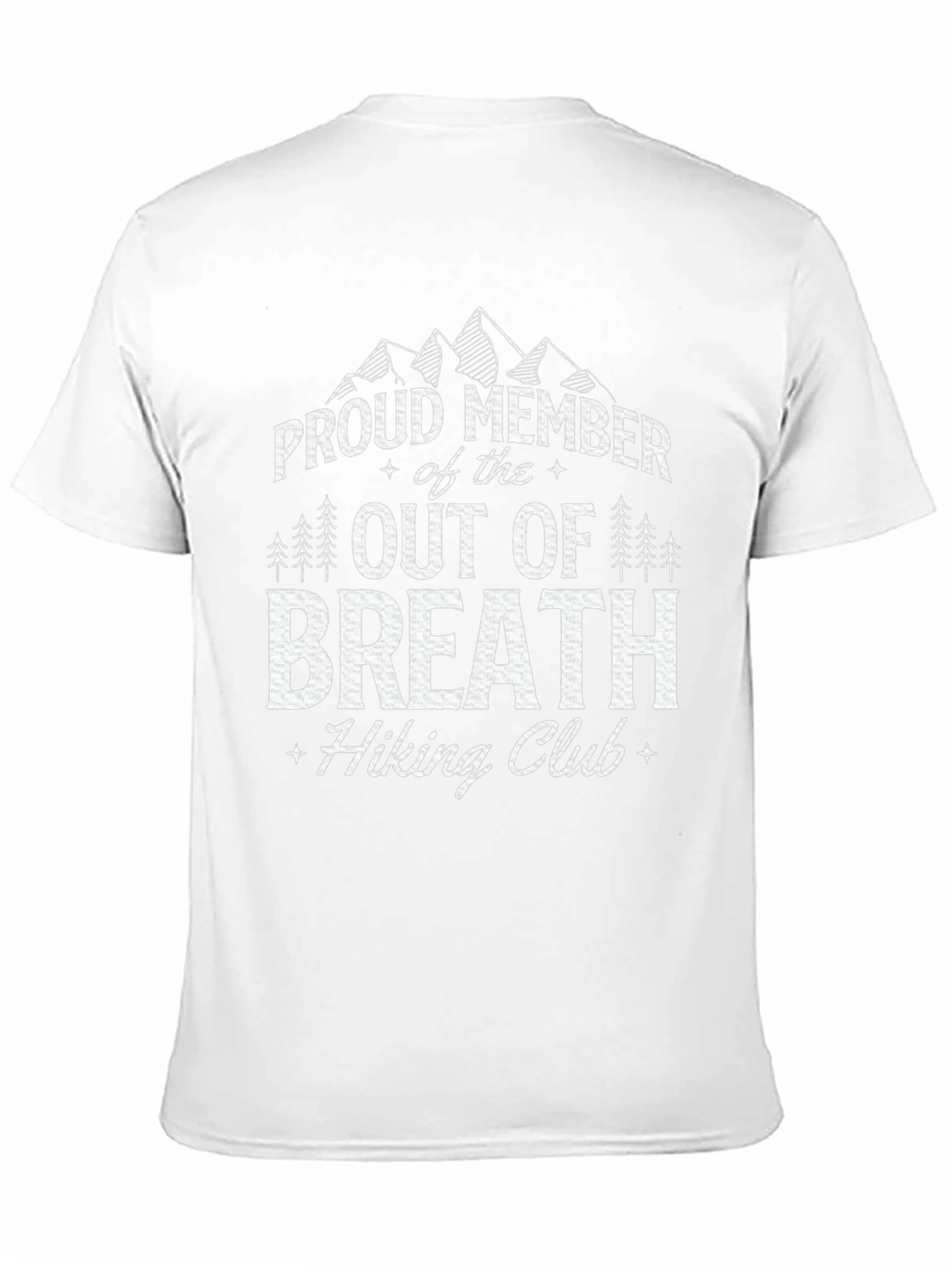 Camiseta Negra Out of Breath Hiking Club