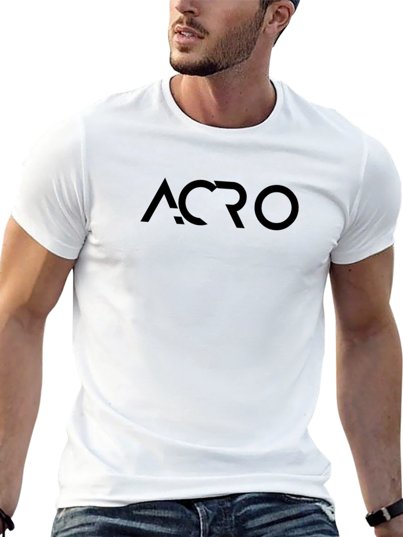 Camiseta ACRO Negra Unisex de Algodón