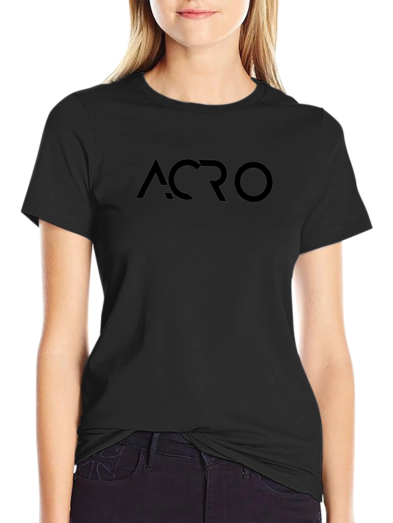 Camiseta ACRO Negra Unisex de Algodón