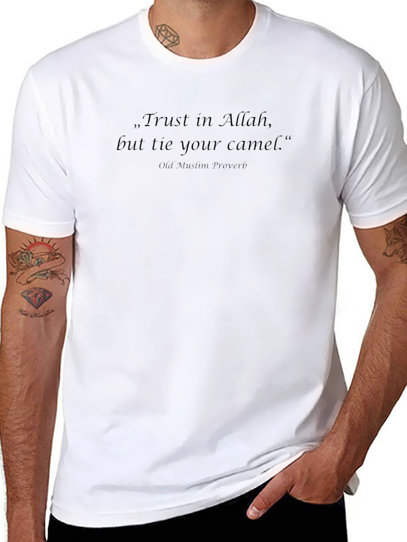 Camiseta Negra con Cita Inspiradora