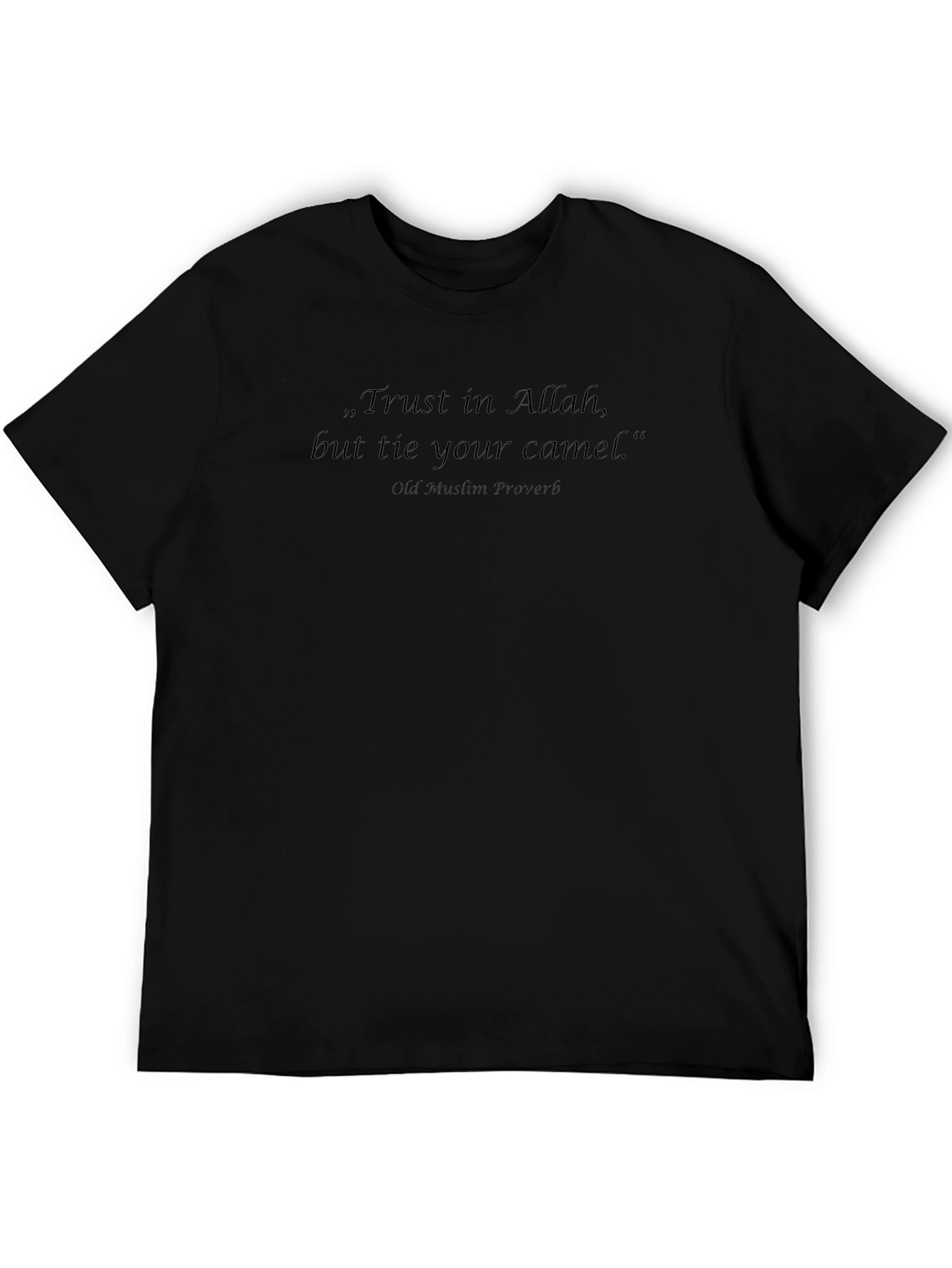 Camiseta Negra con Cita Inspiradora