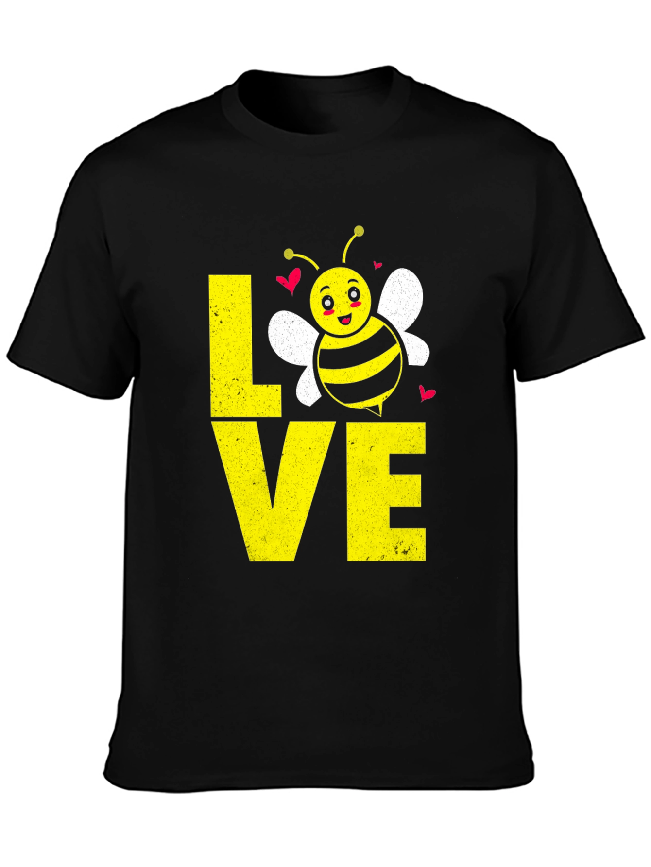 Camiseta Negra con Abeja LOVE