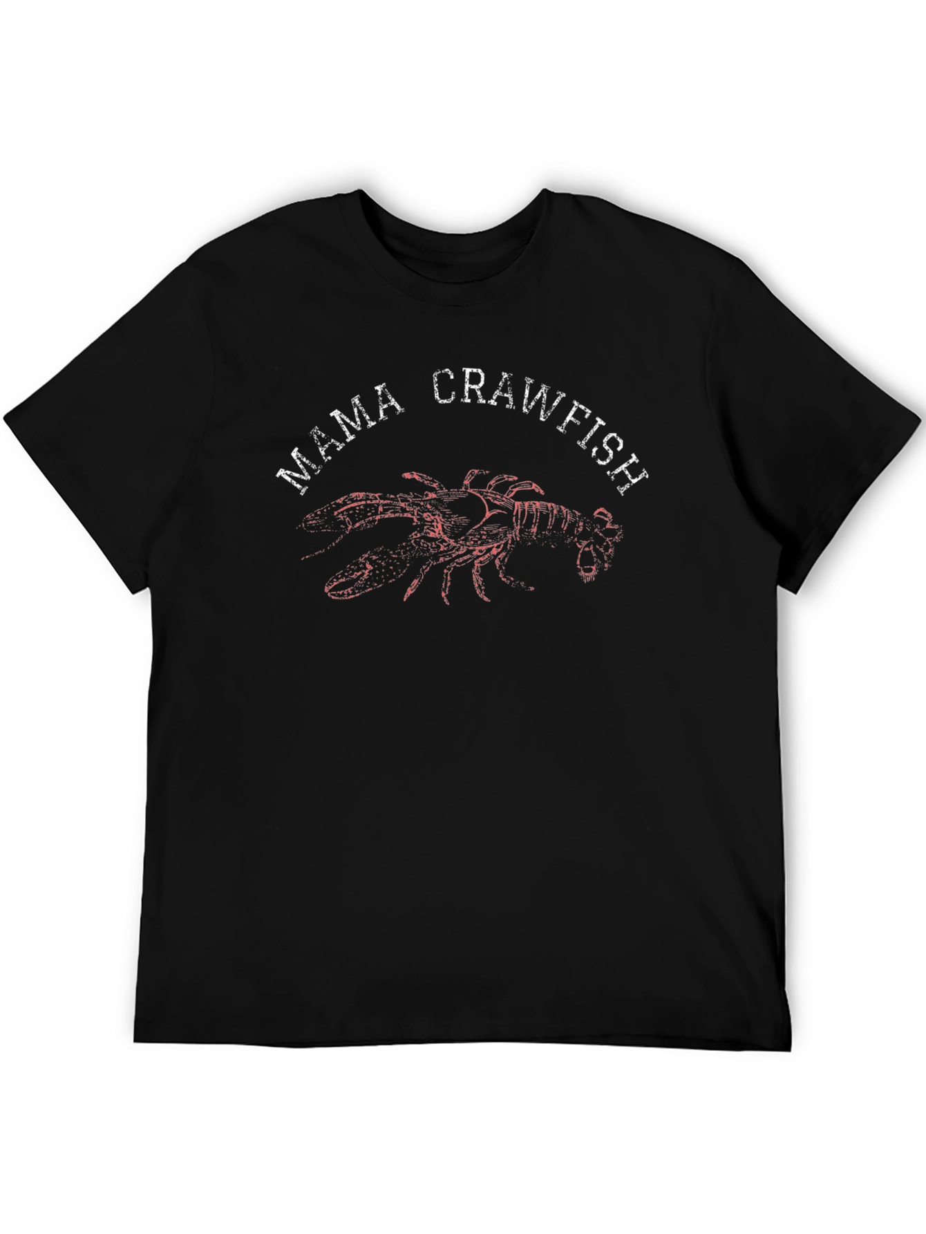 Camiseta Negra Mama Crawfish para Amantes de los Mariscos