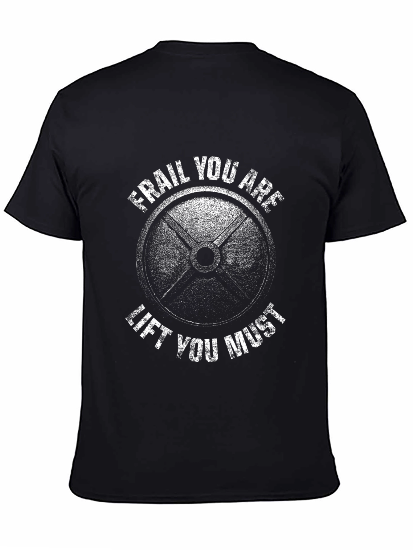 Camiseta Negra: Frágil Eres Levantar Debes