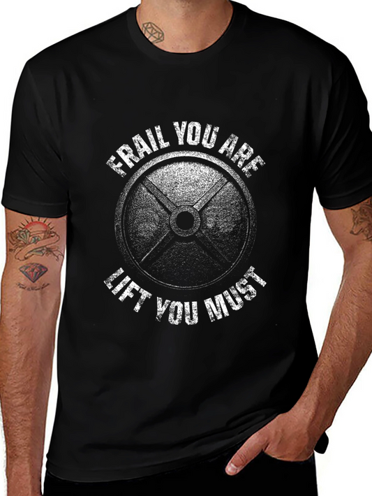 Camiseta Negra: Frágil Eres Levantar Debes