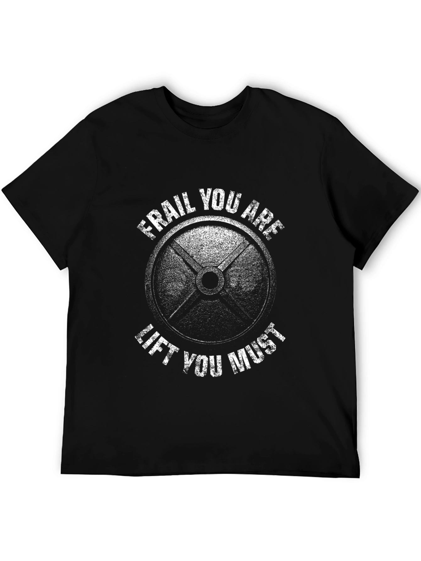 Camiseta Negra: Frágil Eres Levantar Debes