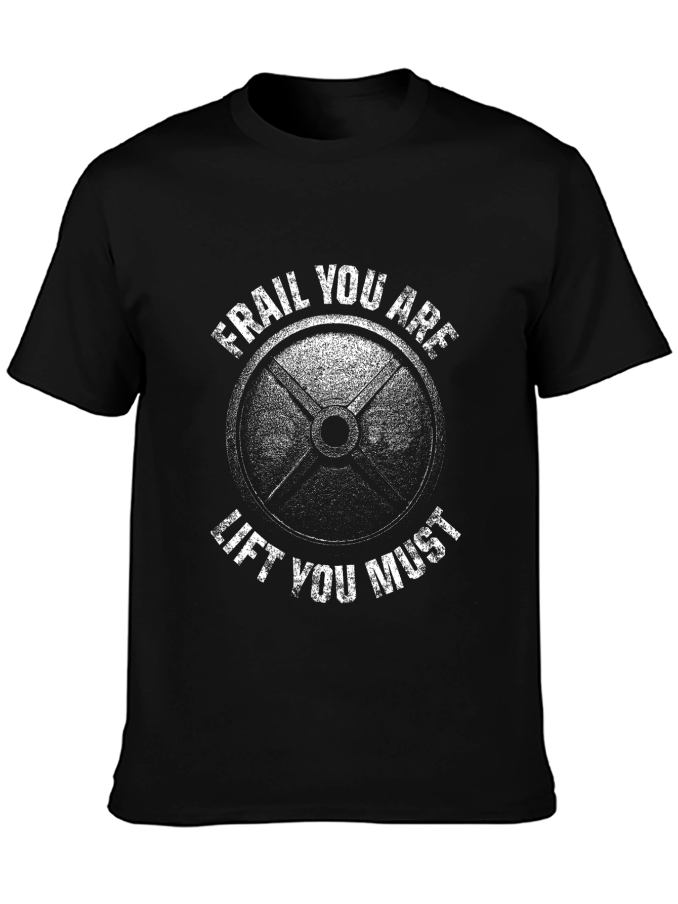 Camiseta Negra: Frágil Eres Levantar Debes