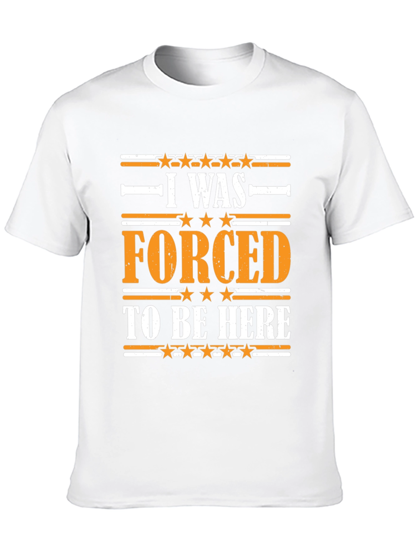 Camiseta Negra con Estampado Forced To Be Here