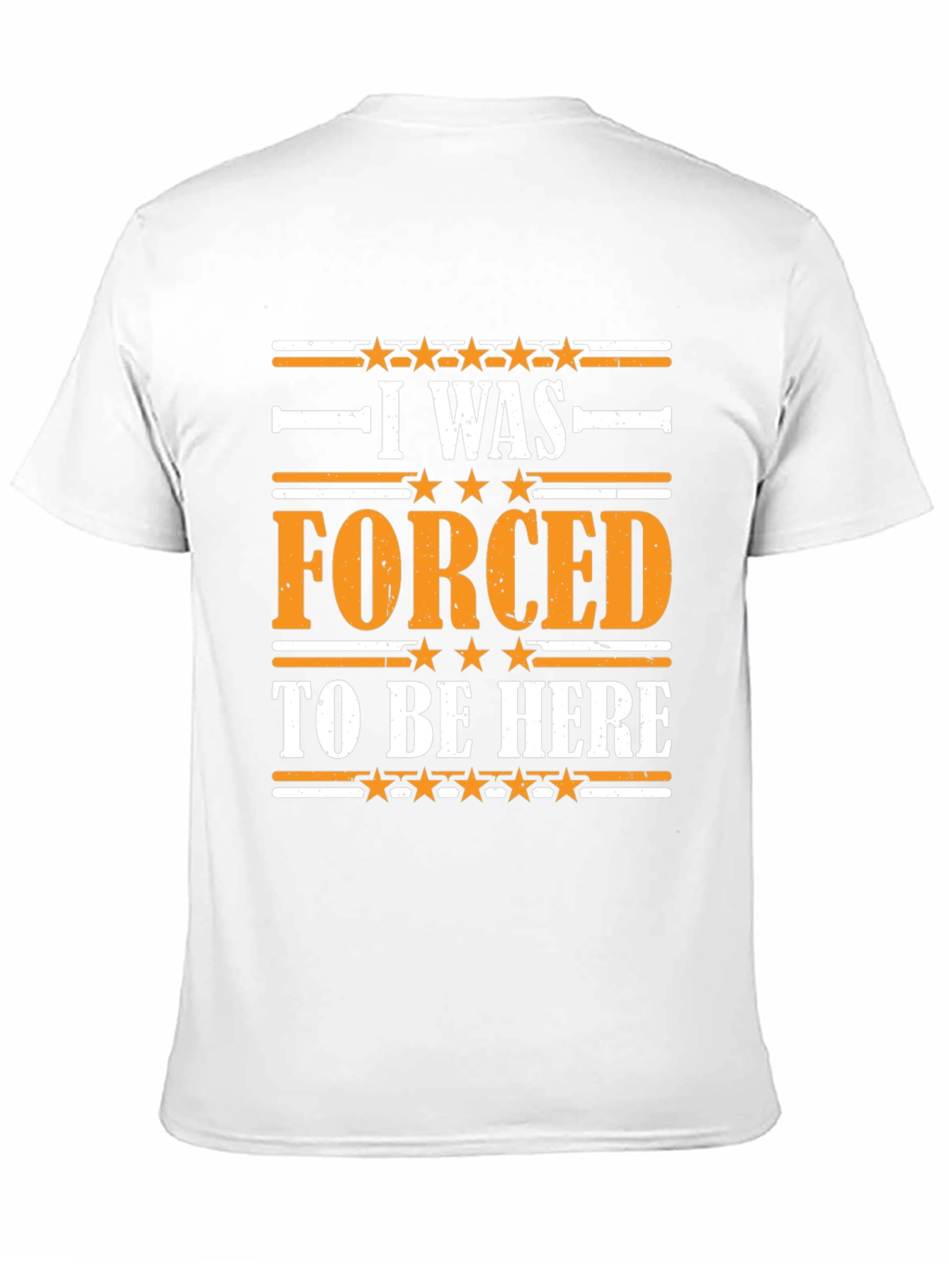 Camiseta Negra con Estampado Forced To Be Here