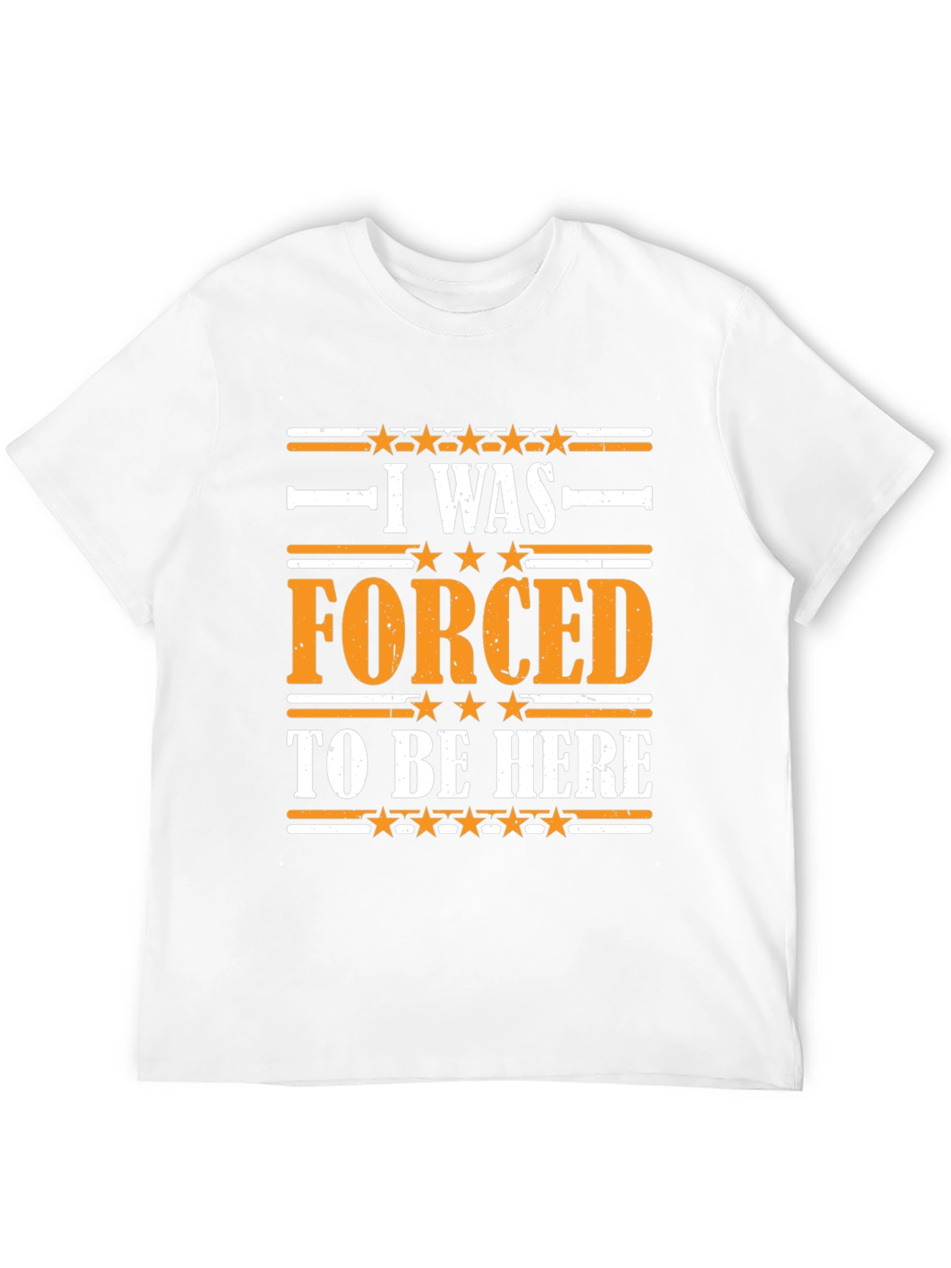 Camiseta Negra con Estampado Forced To Be Here
