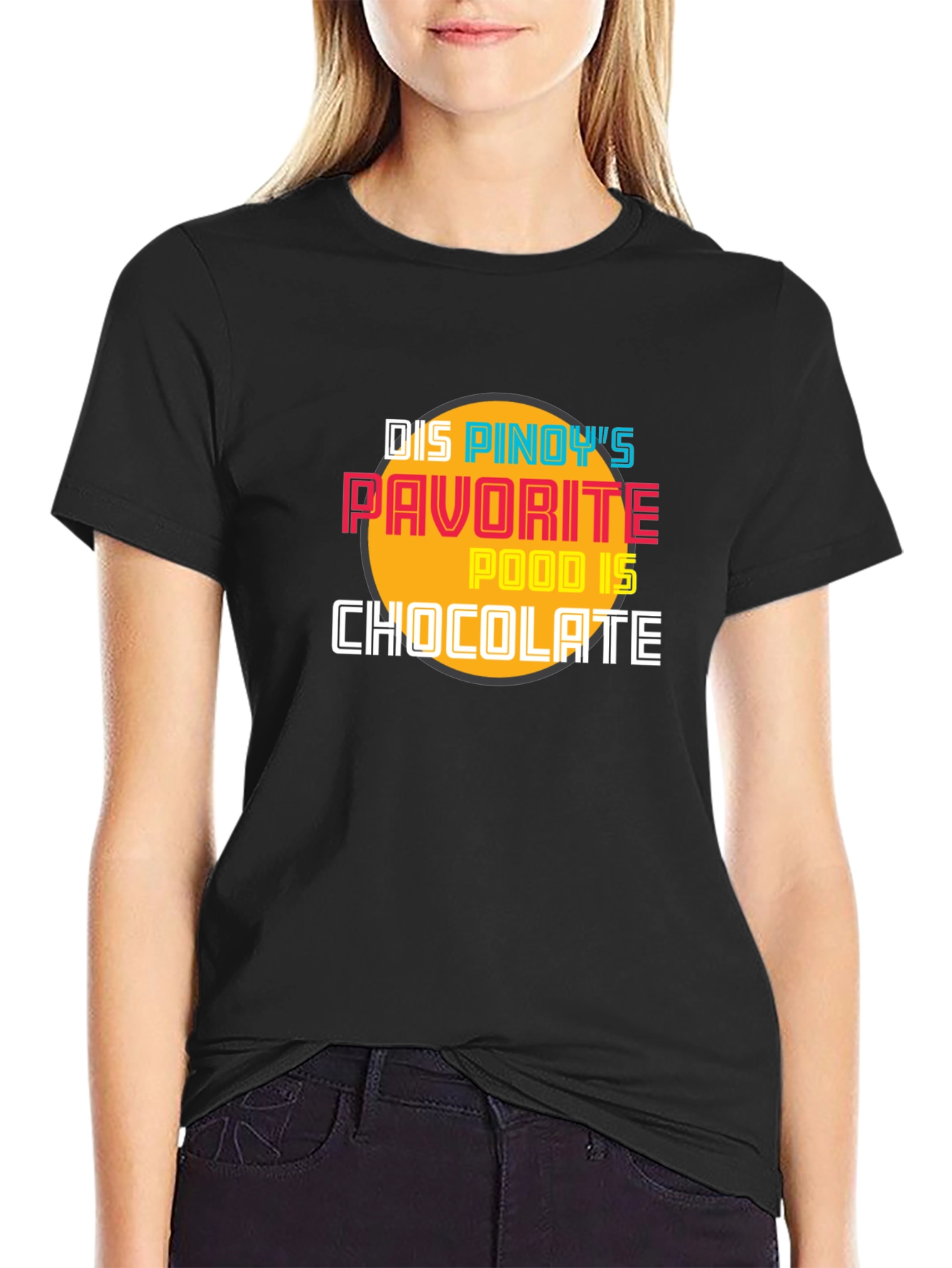 Camiseta Negra Chocolate para Fanáticos Filipinos