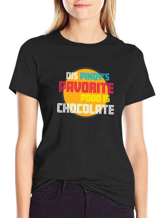 Camiseta Negra Chocolate para Fanáticos Filipinos