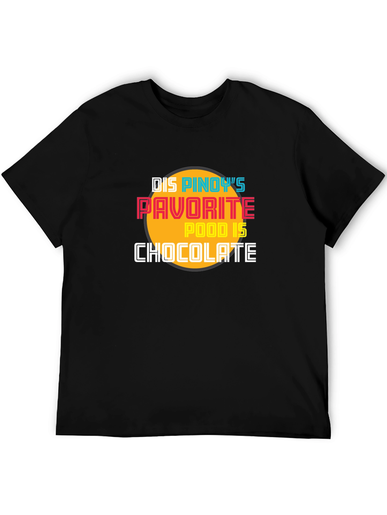 Camiseta Negra Chocolate para Fanáticos Filipinos