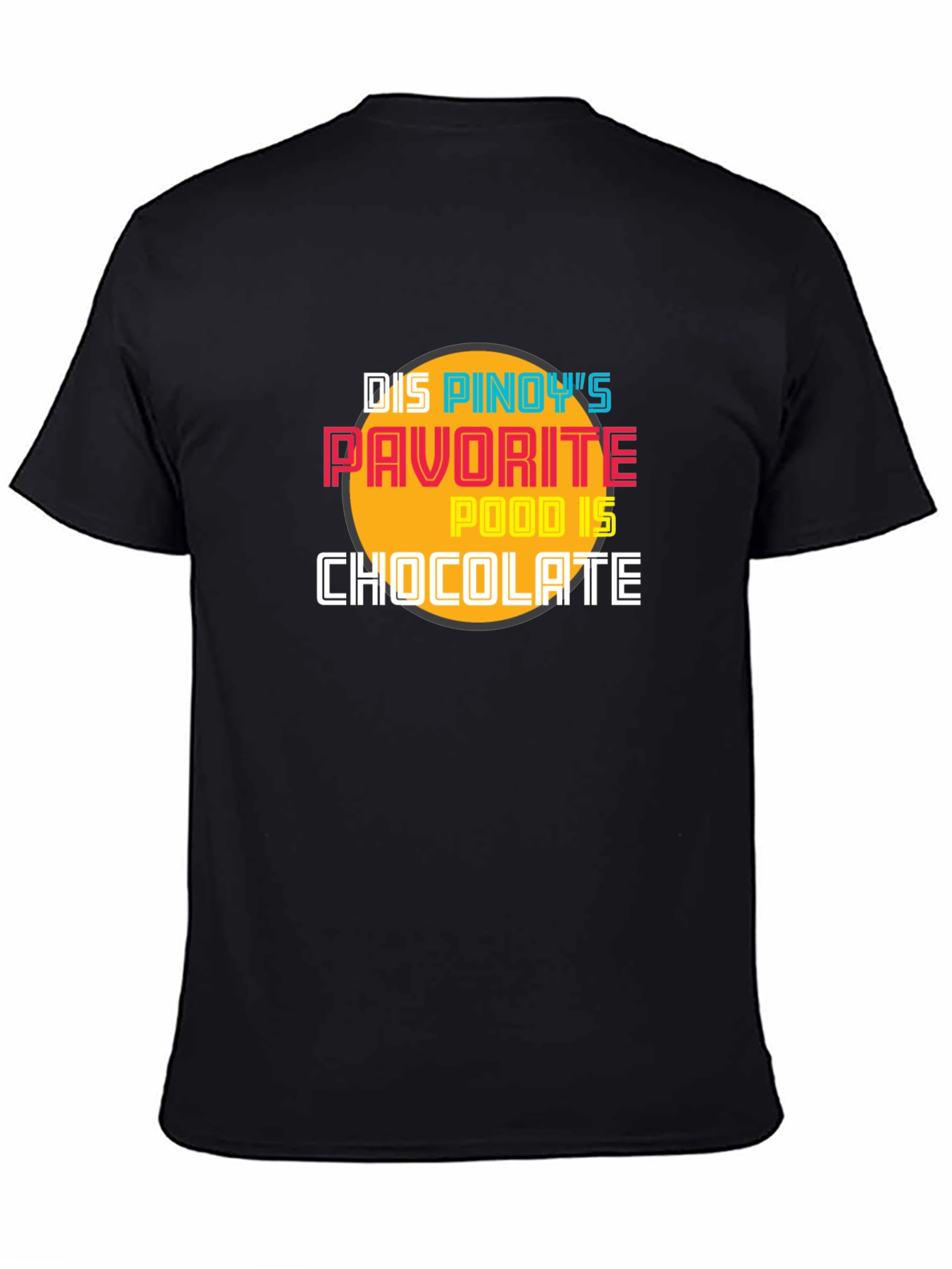 Camiseta Negra Chocolate para Fanáticos Filipinos