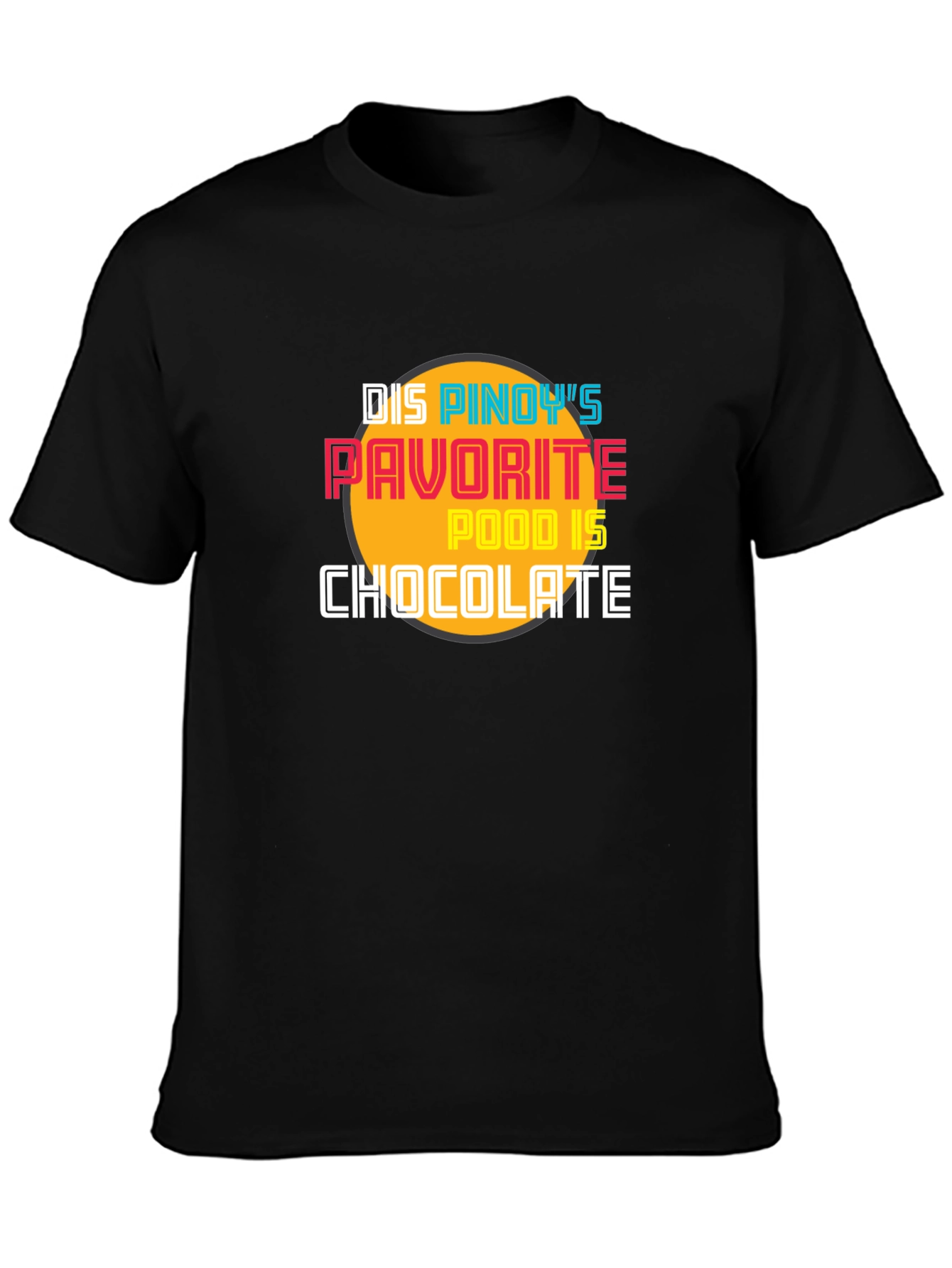 Camiseta Negra Chocolate para Fanáticos Filipinos