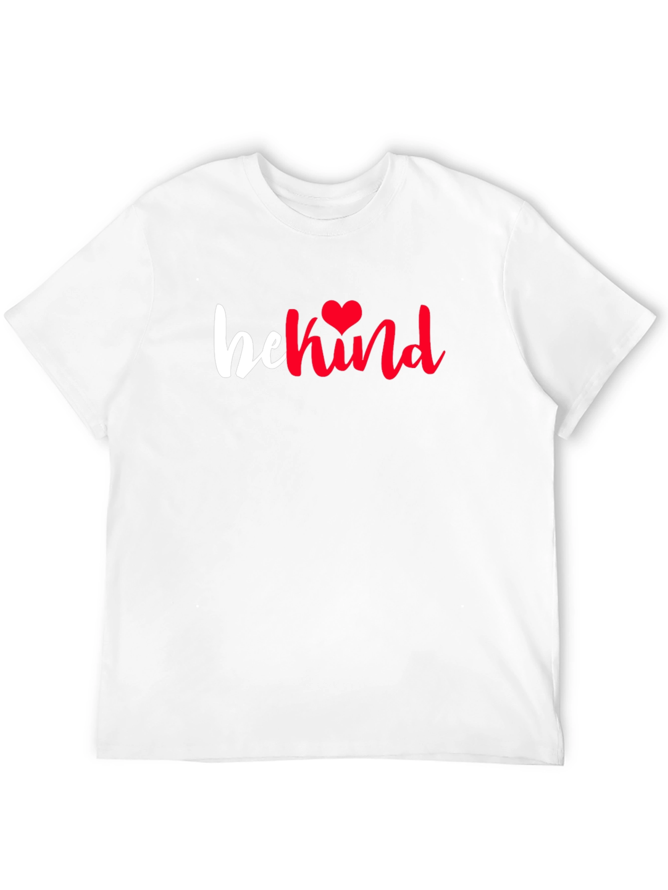 Camiseta Negra Be Kind Corazón Rojo
