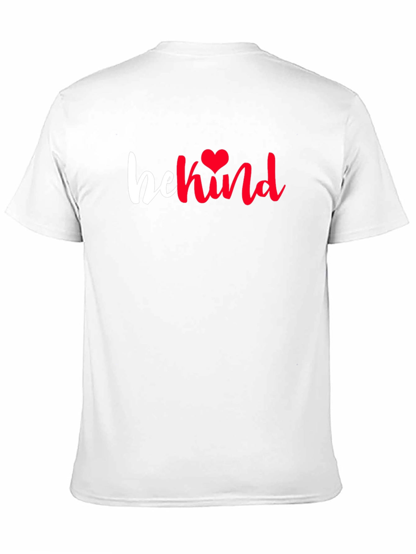 Camiseta Negra Be Kind Corazón Rojo