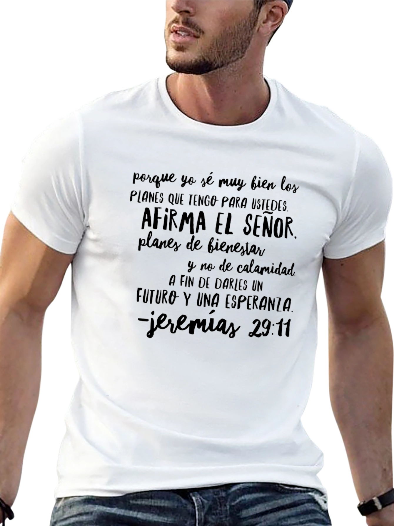Camiseta Cristiana Versículo Jeremías 29:11
