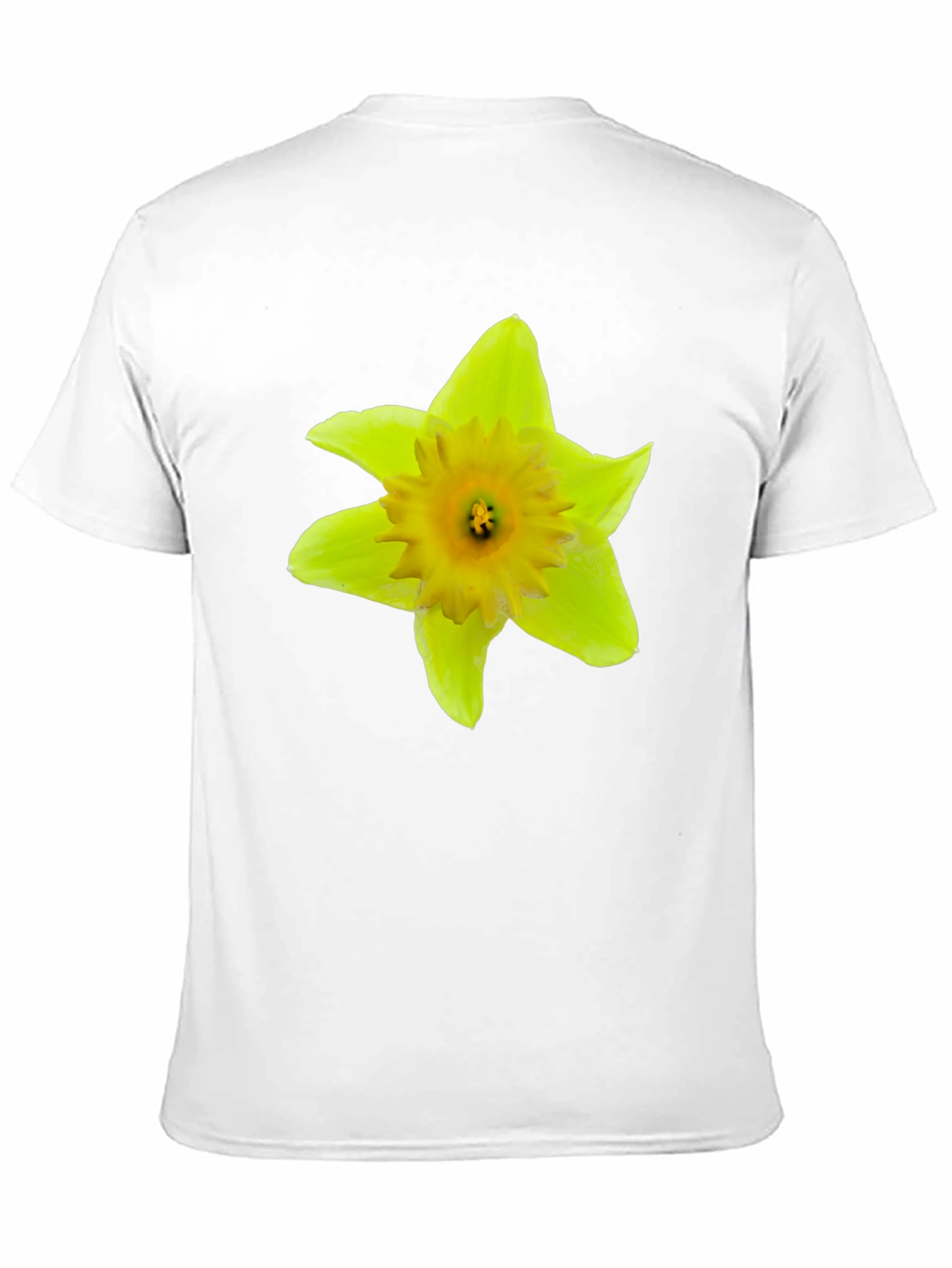 Camiseta Negra con Diseño Floral Abstracto