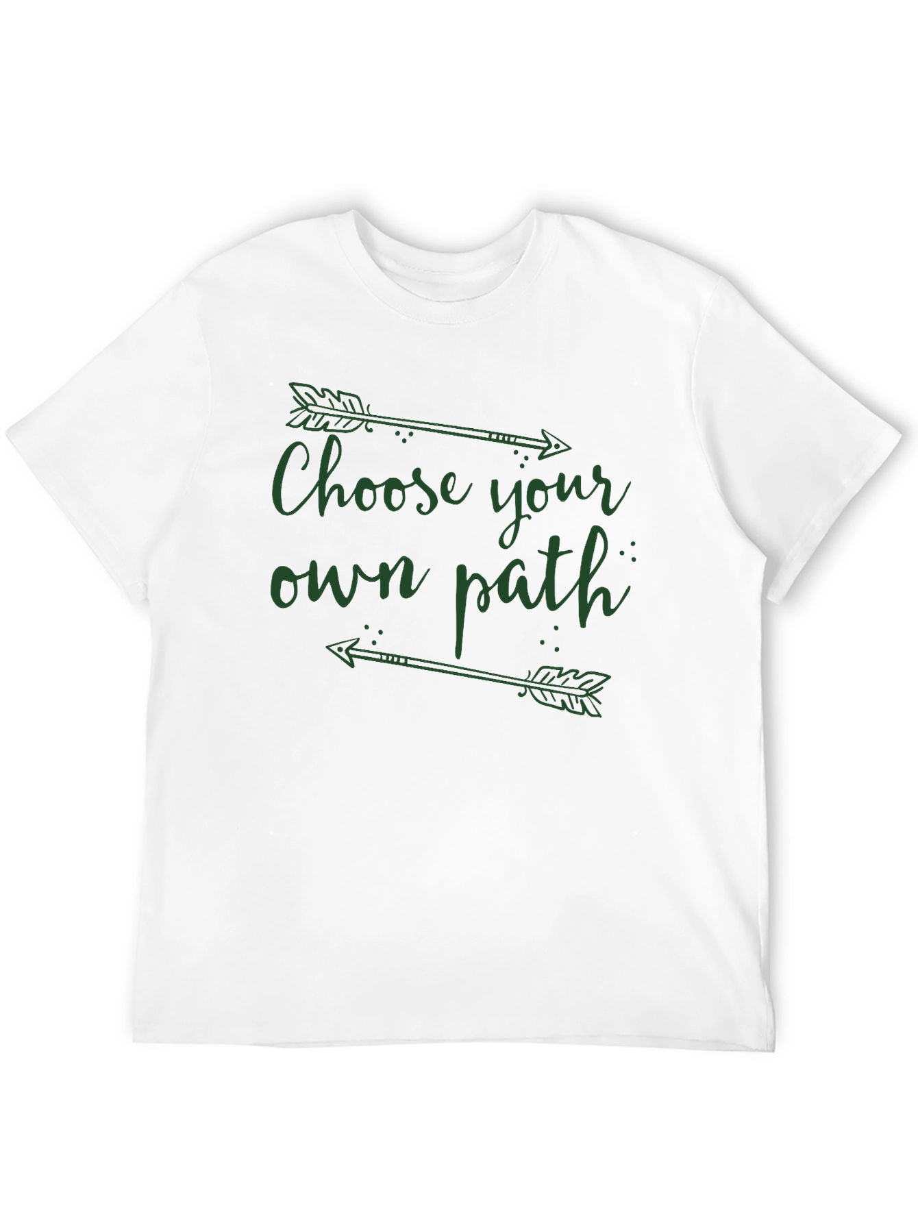 Camiseta Negra: Elige Tu Propio Camino con Flechas