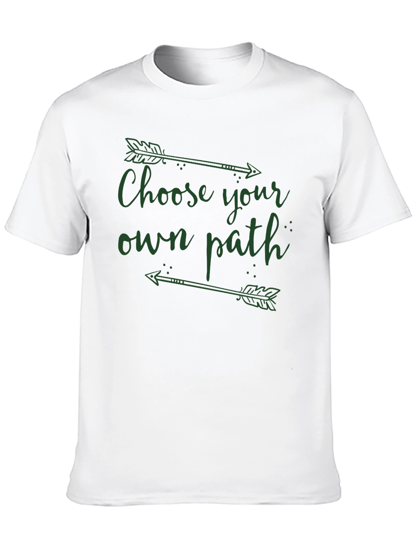 Camiseta Negra: Elige Tu Propio Camino con Flechas
