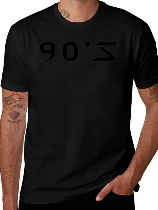 Camiseta Negra 90s Minimalista
