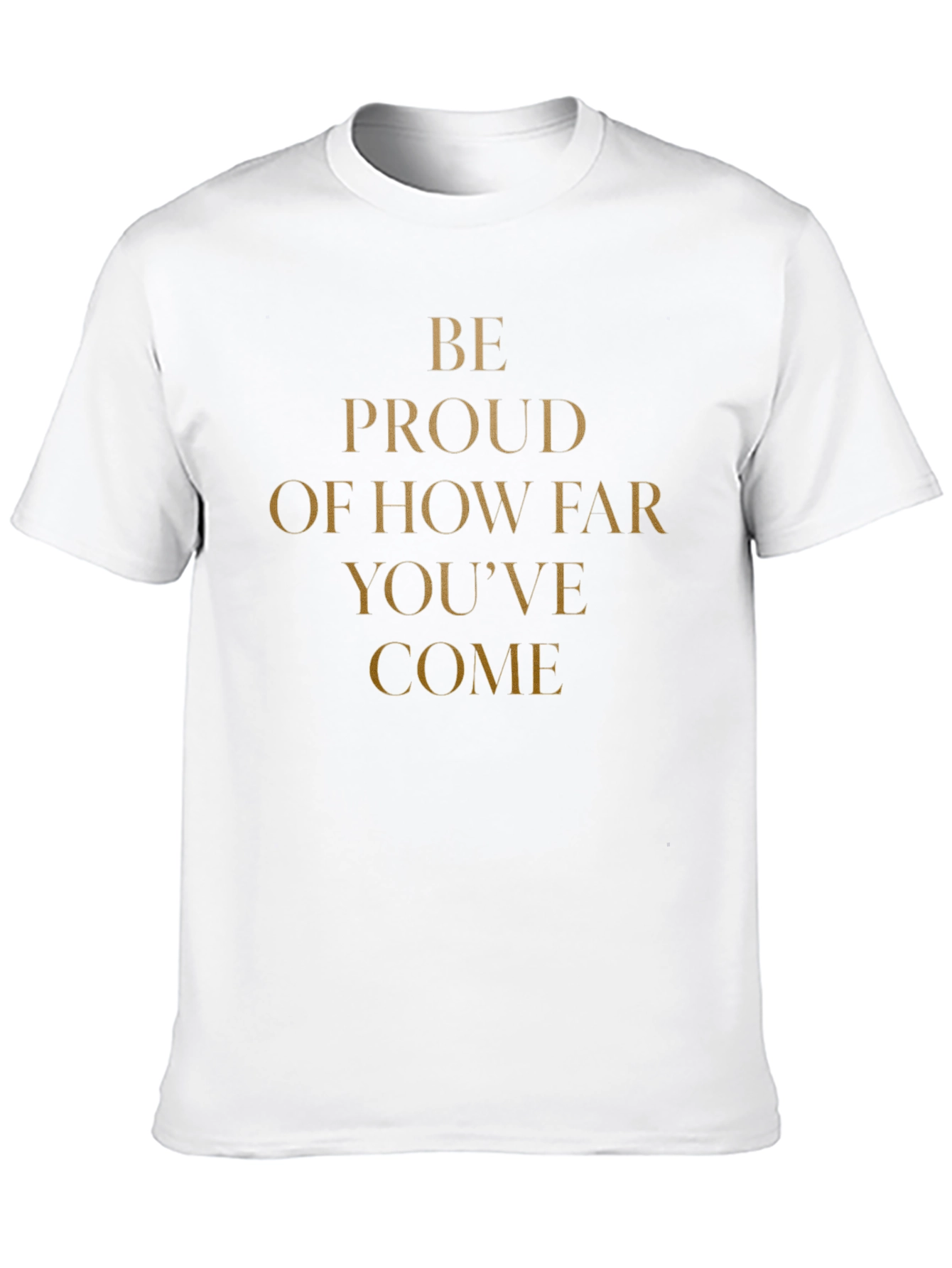 Camiseta Negra Motivacional: Be Proud
