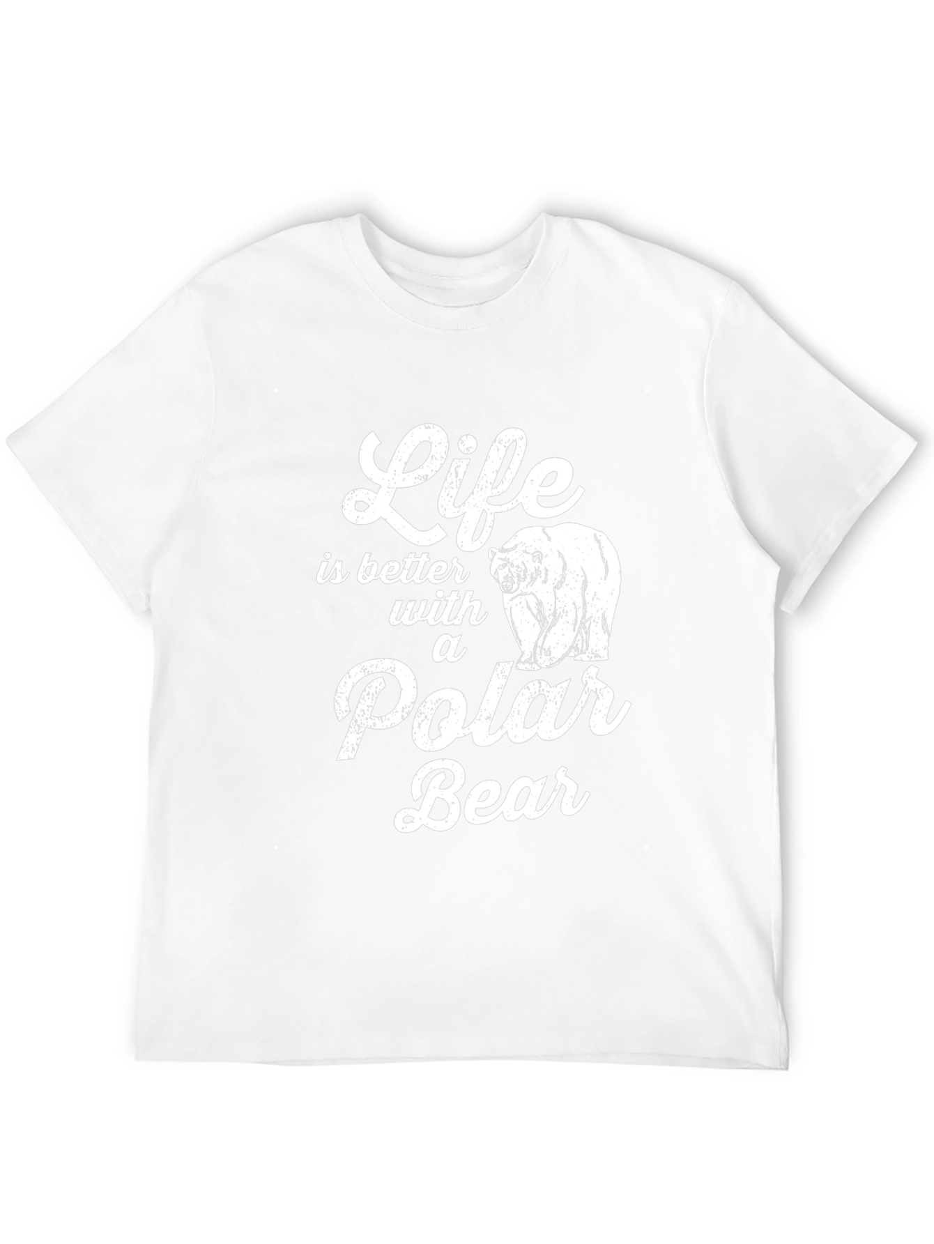 Camiseta Negra con Diseño de Oso Polar