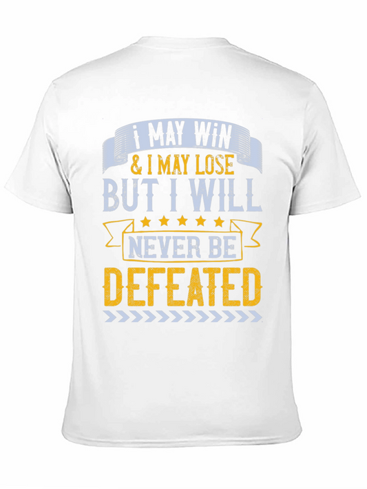 Camiseta Hombre Motivacional: Nunca Seré Derrotado