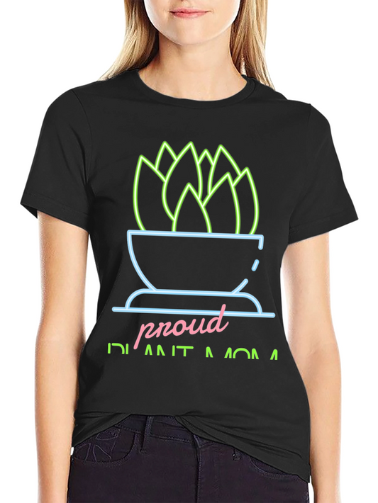 Camiseta Negra Proud Plant Mom