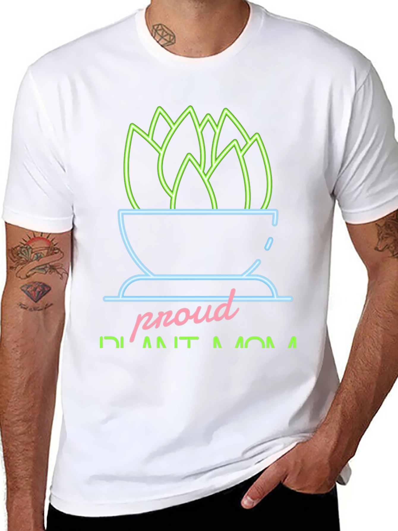 Camiseta Negra Proud Plant Mom