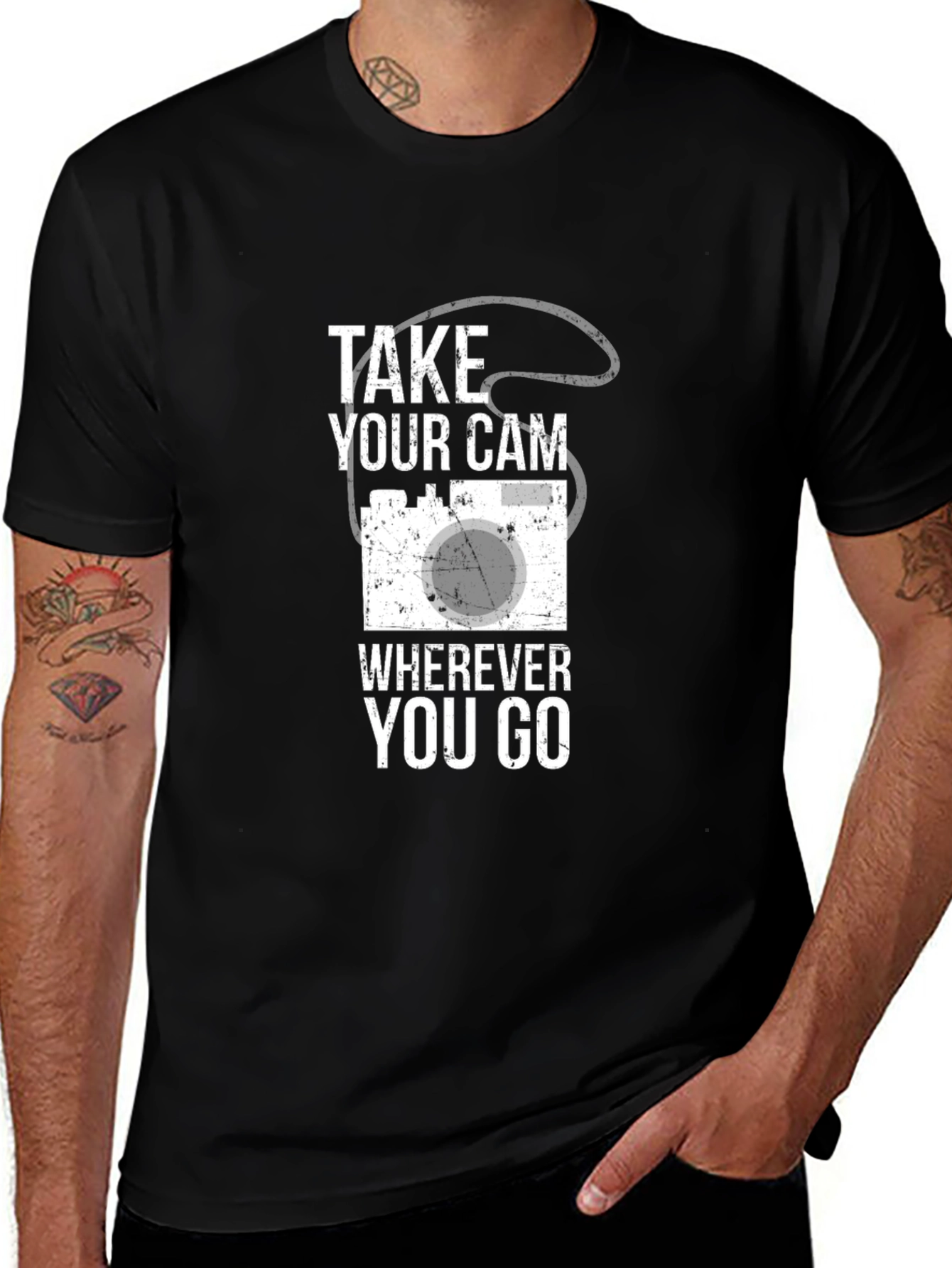 Camiseta Negra Take Your Cam