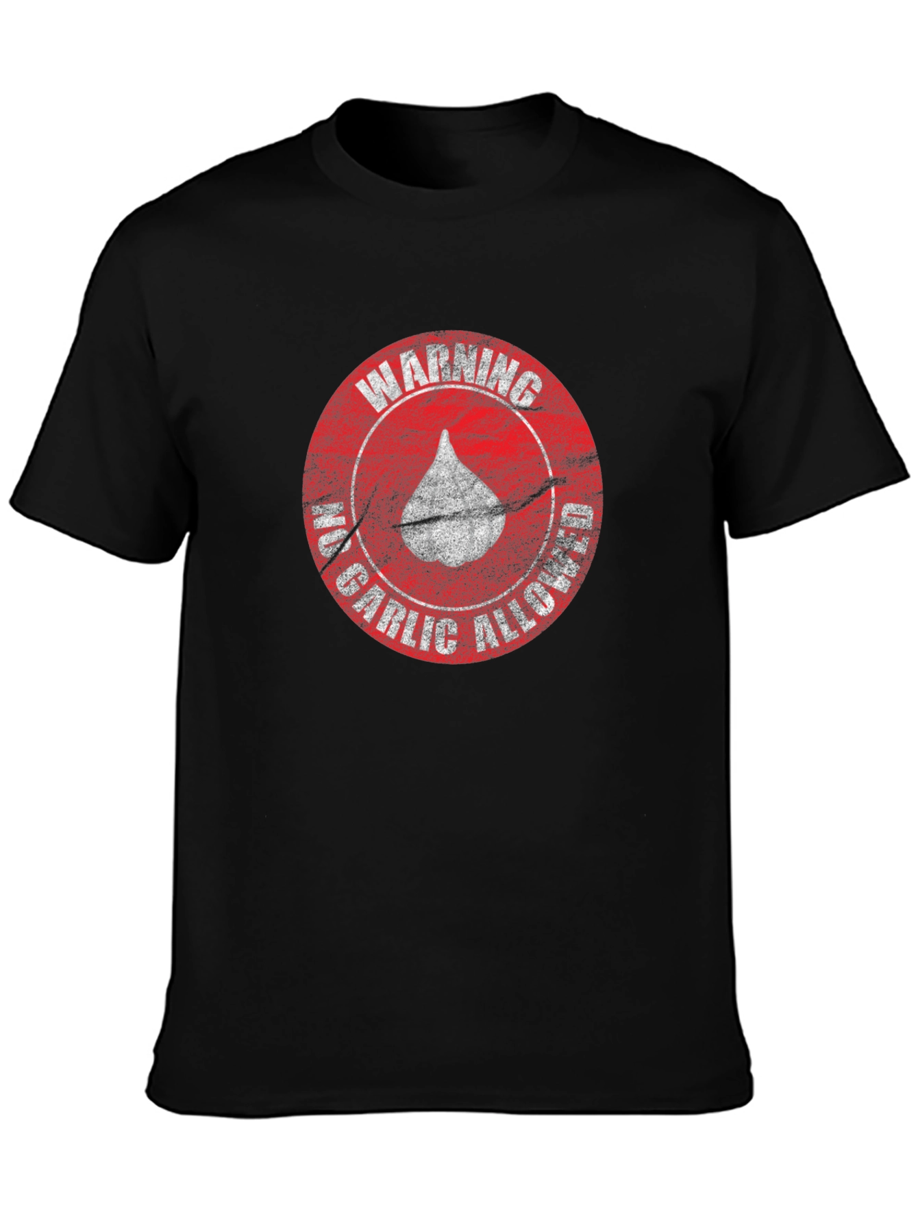 Camiseta Negra - Advertencia: No Ajo
